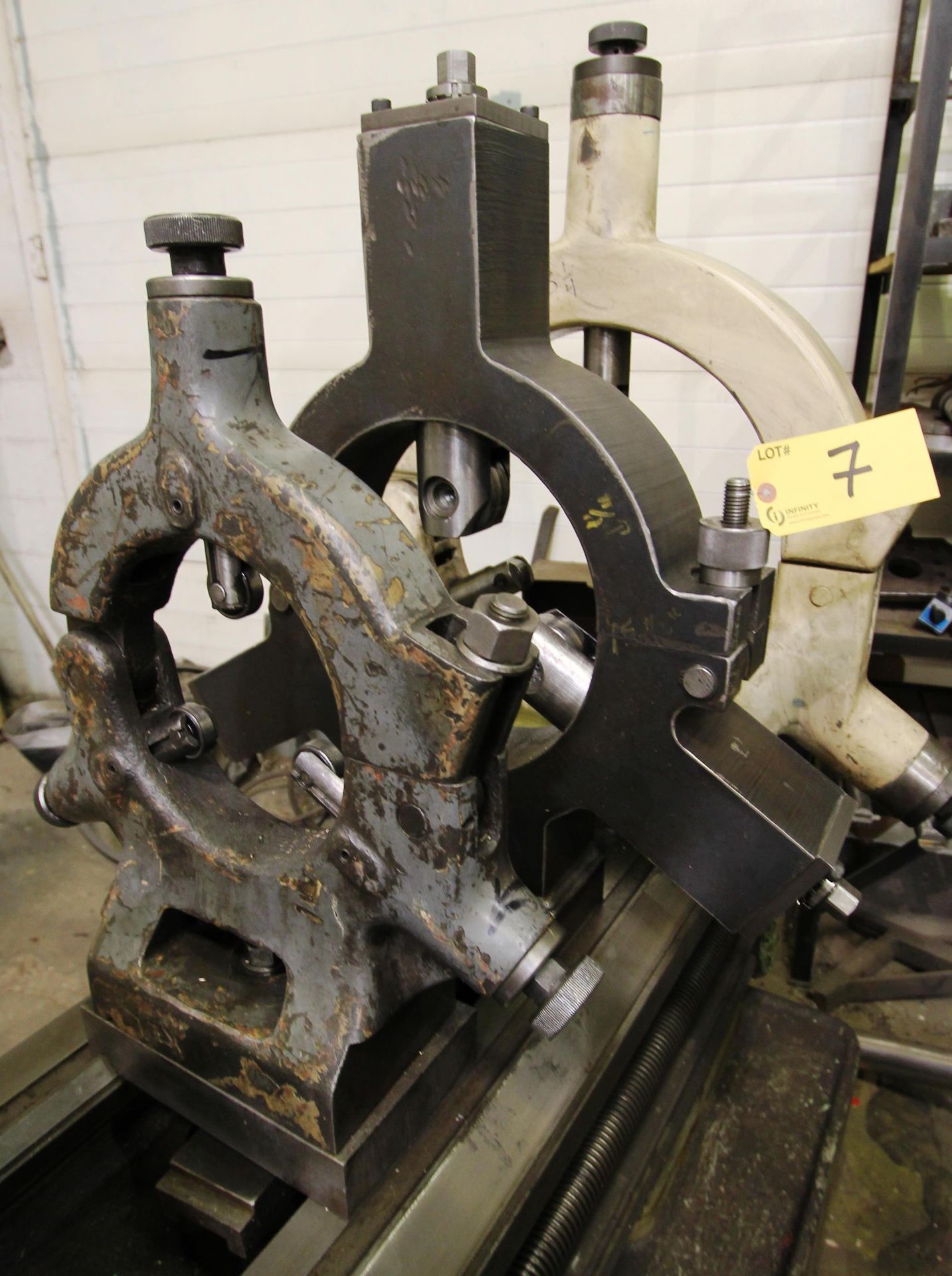 SIRCO PA-24 Engine Lathe, 24” x 144”, 3.5” Spindle Bore, Tailstock, (3) Steady Rests, 4-Jaw Chuck, - Image 6 of 8
