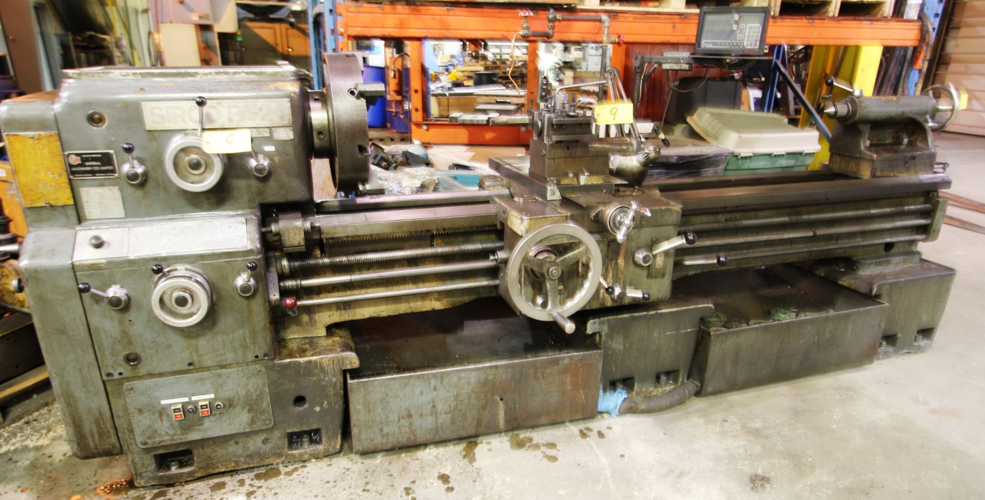 SIRCO PA-24 Engine Lathe, 24” x 84”, 3.5” Spindle Bore, Quick Change Tool Post, 4-Jaw Chuck, - Image 2 of 11