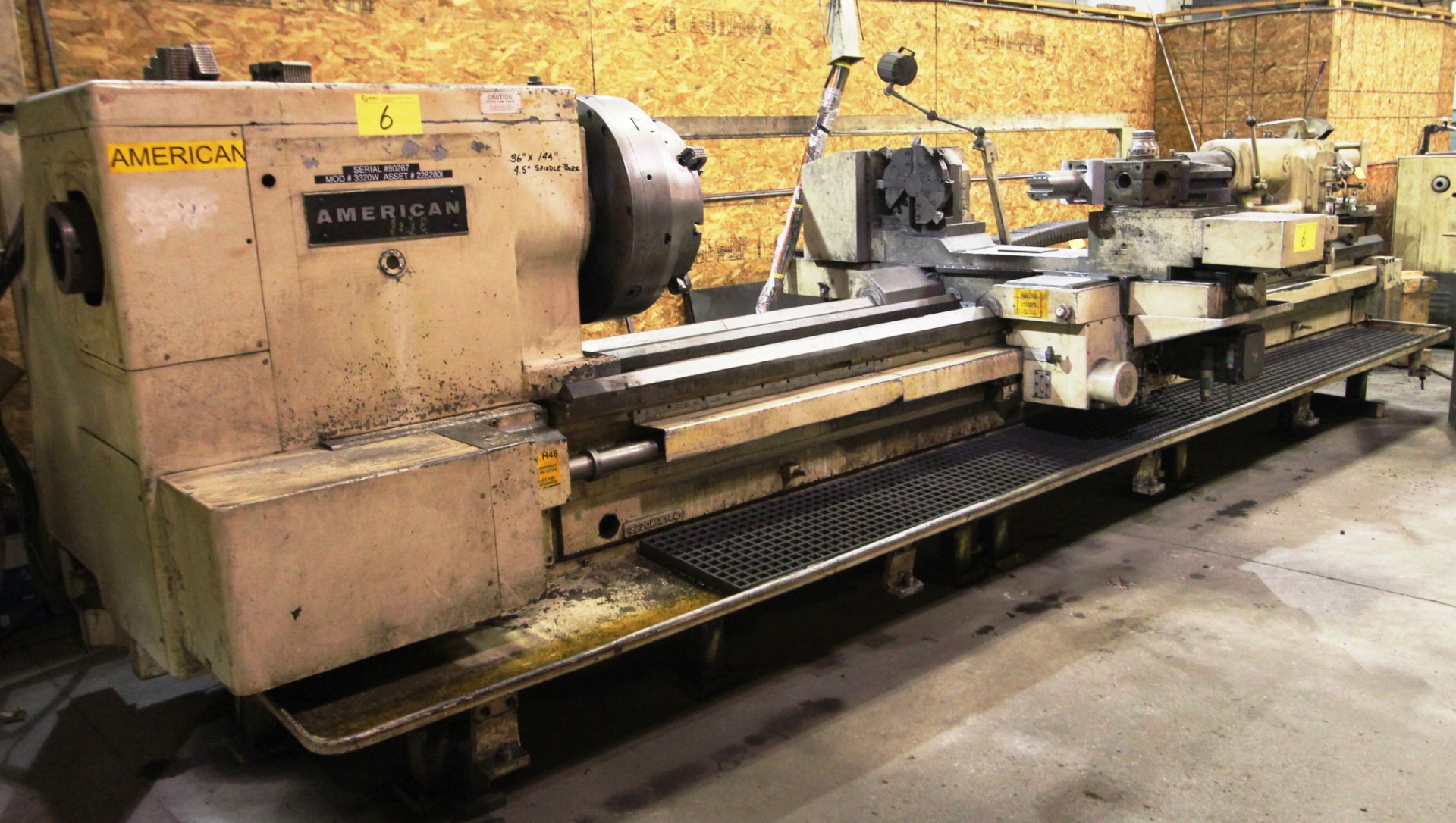 AMERICAN UNITURN 3220WX144 CNC Lathe, Siemens Control (Retrofit 2002), 24VDC Control Bolt, 3/60/ - Image 13 of 35