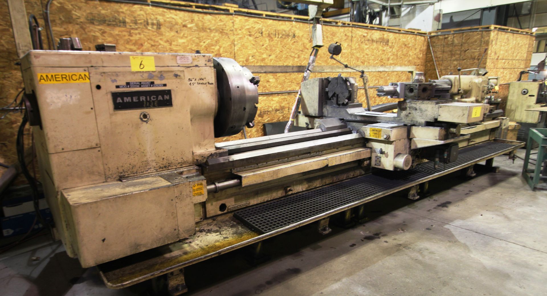 AMERICAN UNITURN 3220WX144 CNC Lathe, Siemens Control (Retrofit 2002), 24VDC Control Bolt, 3/60/ - Image 3 of 35