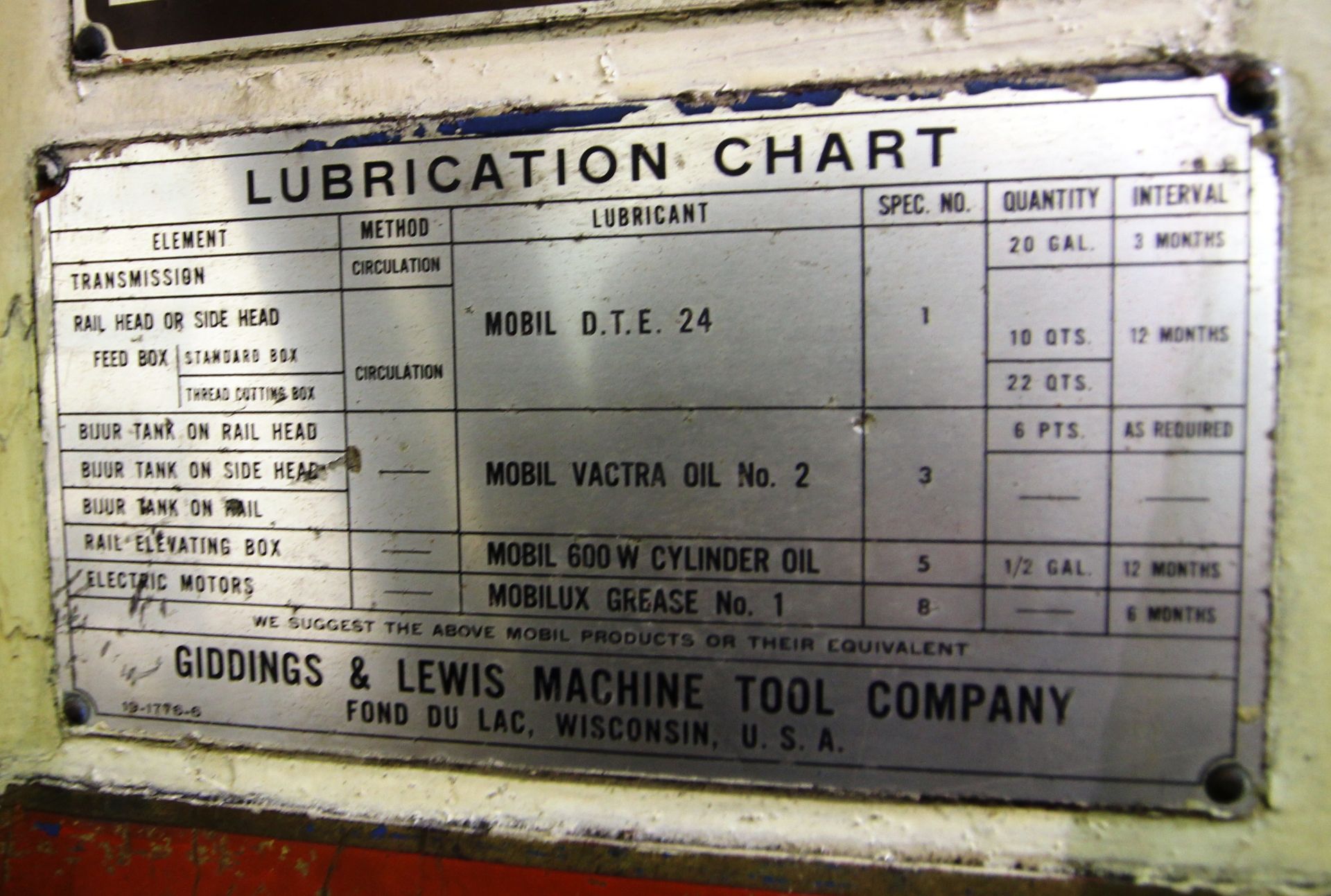 GIDDINGS & LEWIS Type 48” VTL Vertical Turning Lathe, Rail Clamp System, (5)-Station Turret Head, - Image 17 of 20