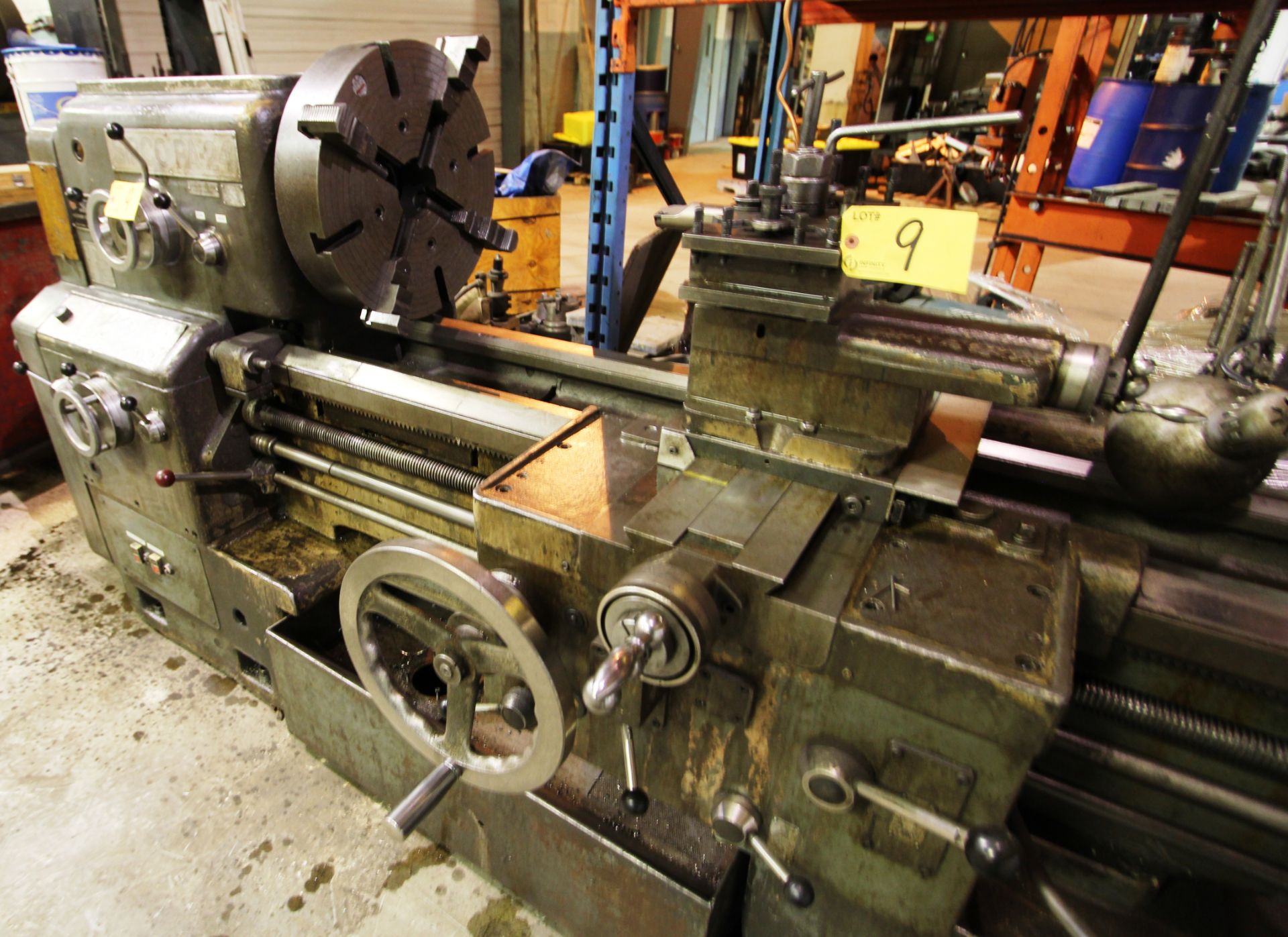 SIRCO PA-24 Engine Lathe, 24” x 84”, 3.5” Spindle Bore, Quick Change Tool Post, 4-Jaw Chuck, - Image 3 of 11