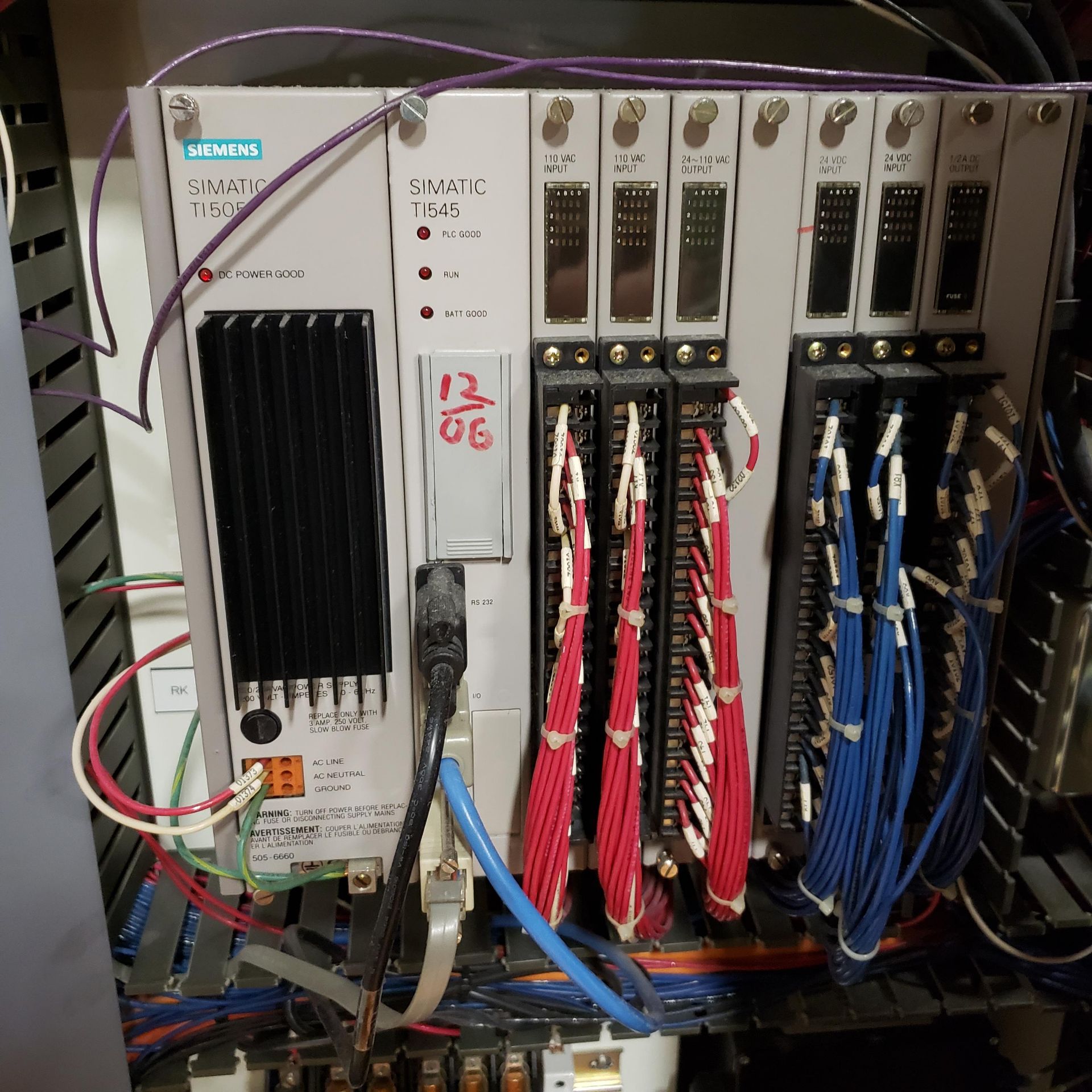 MAIN ELECTRICAL CABINET, PLC AND DRIVES, (N3 ELECTRICAL CABINET) - Image 7 of 7