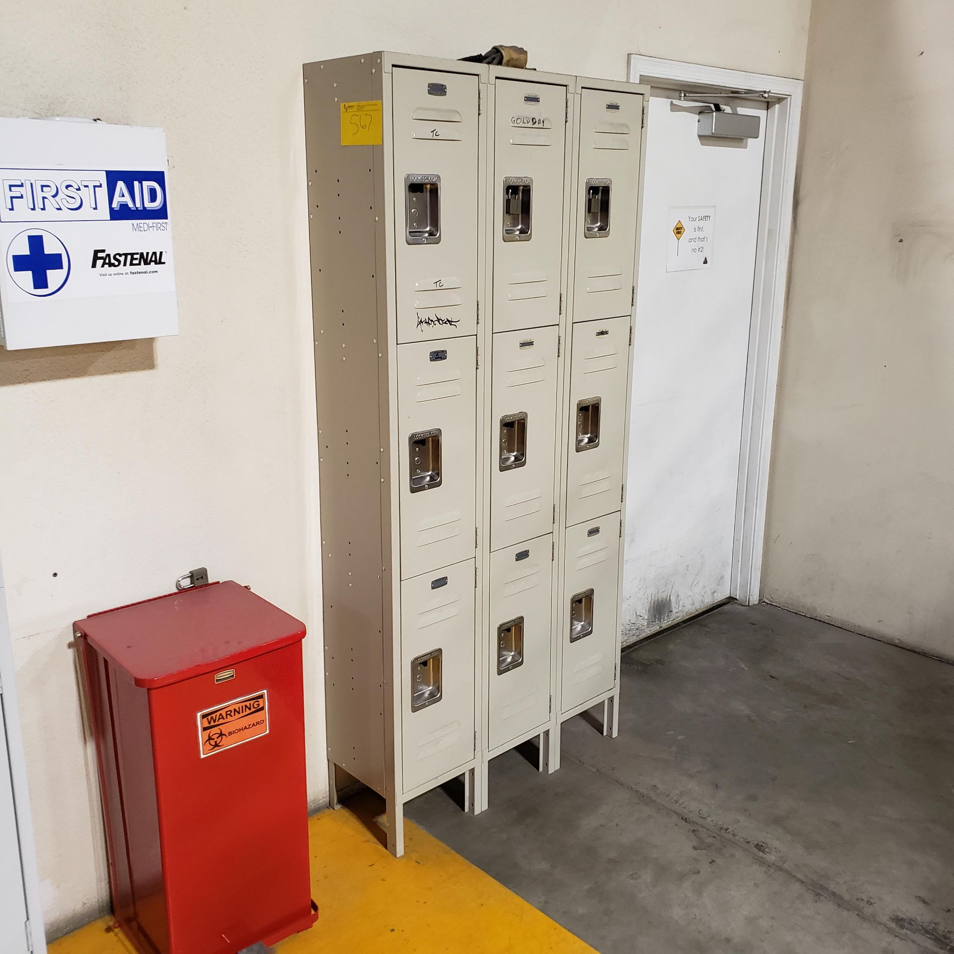 LOCKERS, (SHIPPING BREAKROOM AREA) - Image 2 of 4
