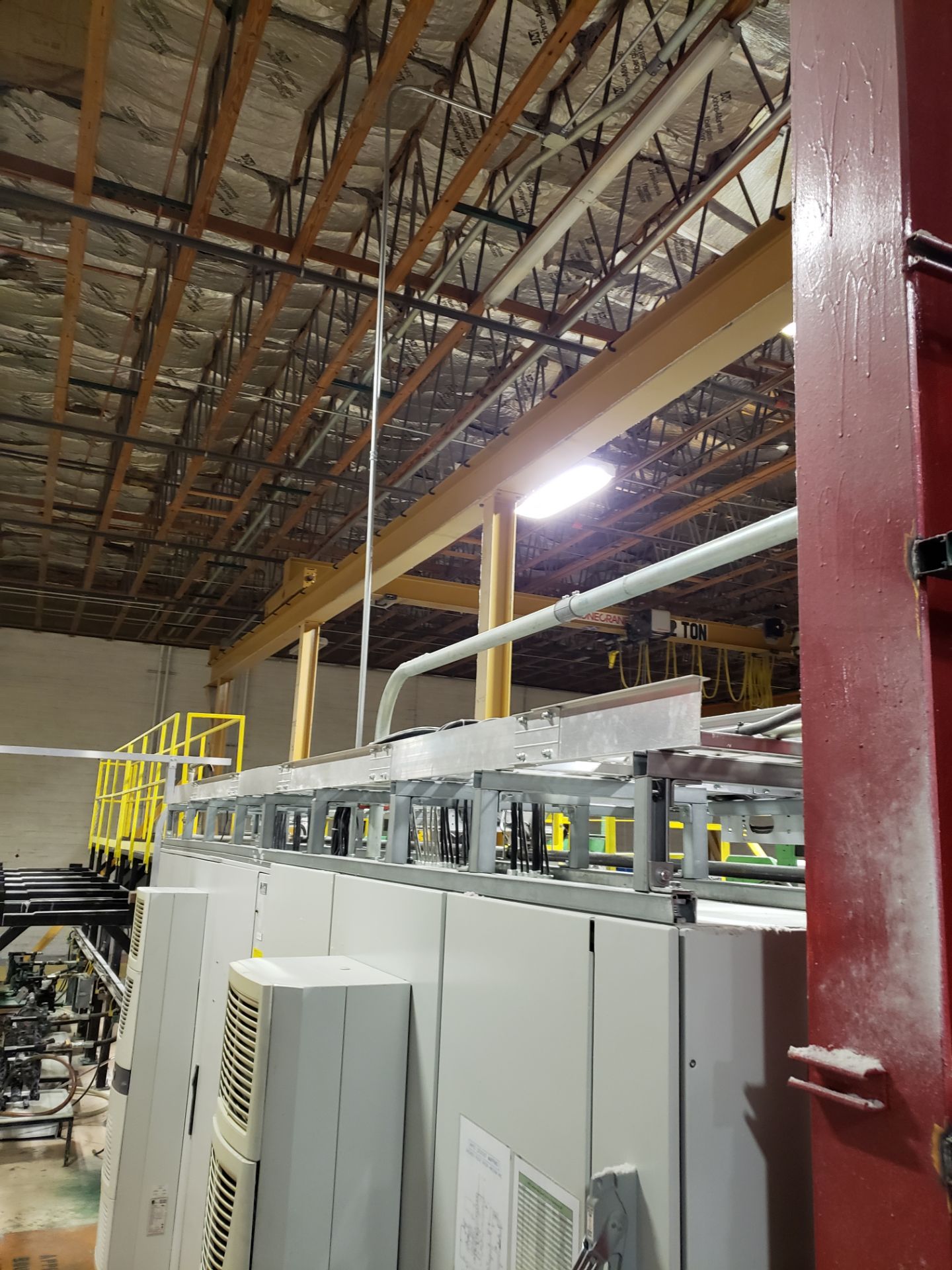 ELECTRICAL DRIVE CABINET FOR PRINTER EMBOSSER, BACKSTANDS, PLC, WITH CABLE TRAY AND CABLES (H2 - Image 5 of 24