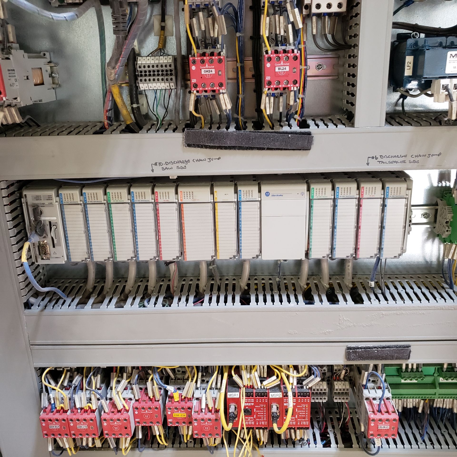 H1 LOG SAW DRIVE CABINET, LOG SAW AND ACCUMULATOR SAFETY CABINET, INCLUDING CABELING AND CABLE TRAYS - Image 8 of 8