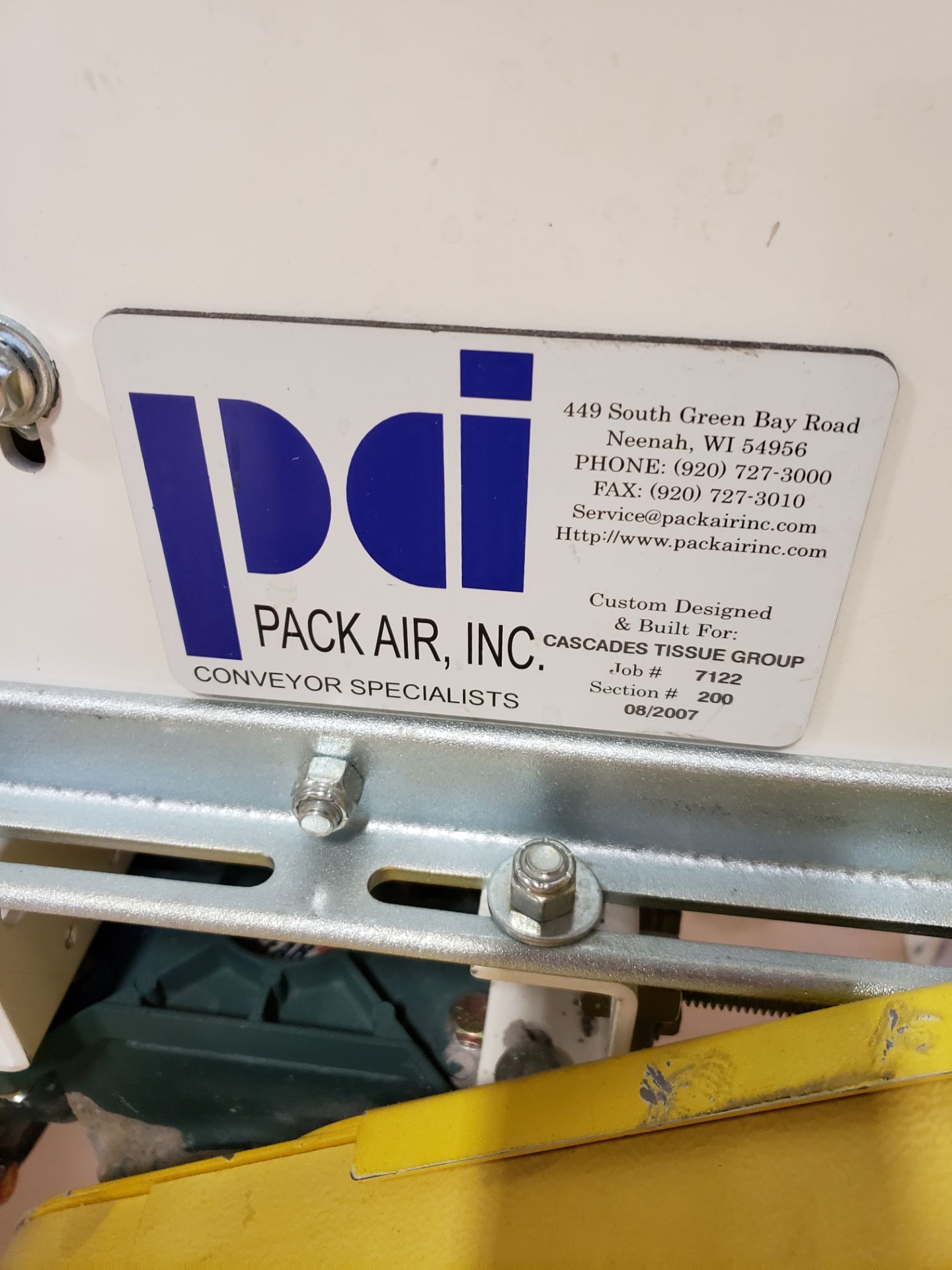 PACK AIR DIVERTER TO HAND PACK STATION, DIVERTER 20" WIDE X 14' LONG, WITH 90 DEGREE HAND PACK - Image 6 of 6