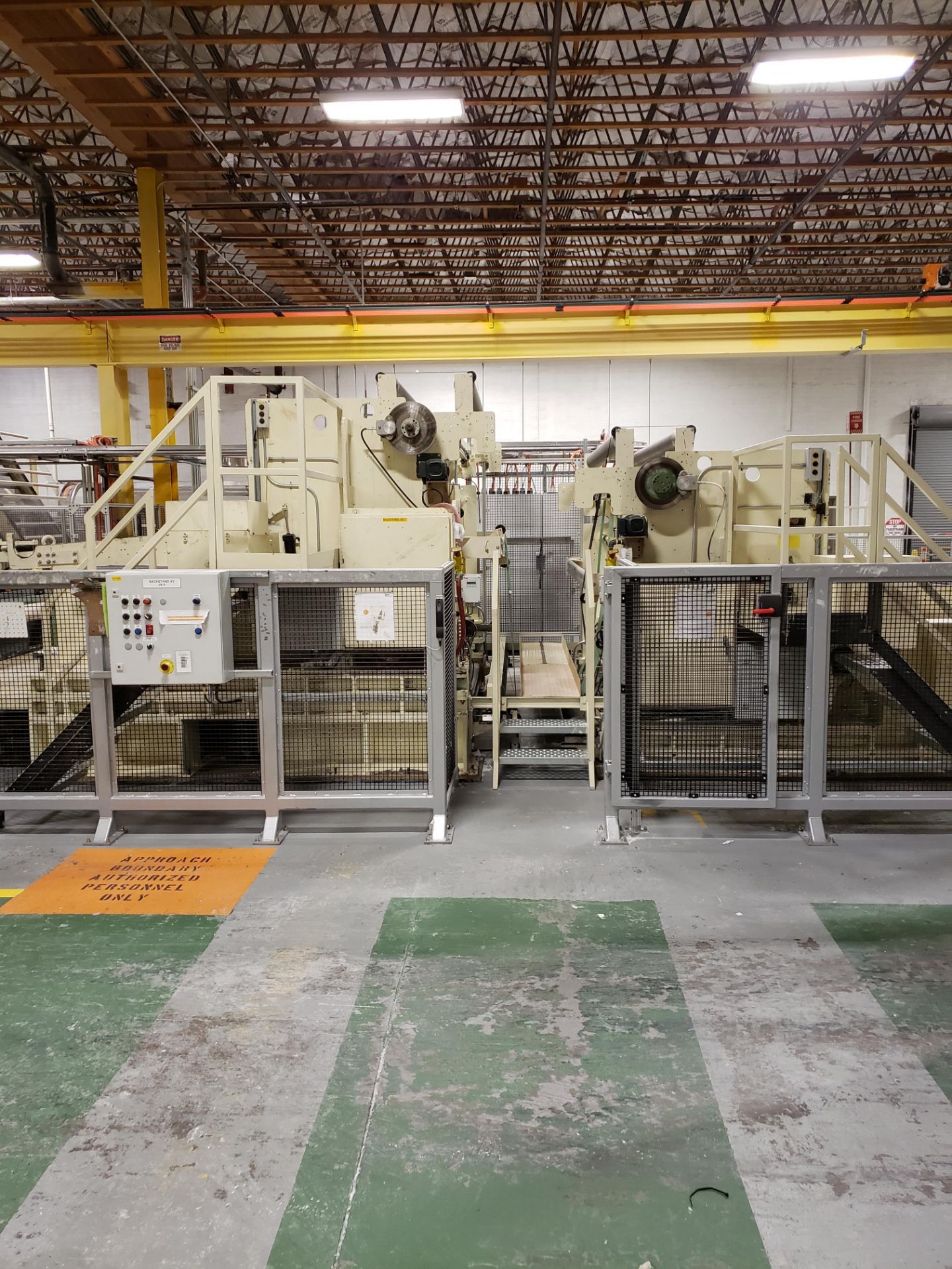 PCMC Backstands, s/n 7295, Max Parent Roll Width: 104”, Max Parent Roll Diameter: 100”, - Image 6 of 8