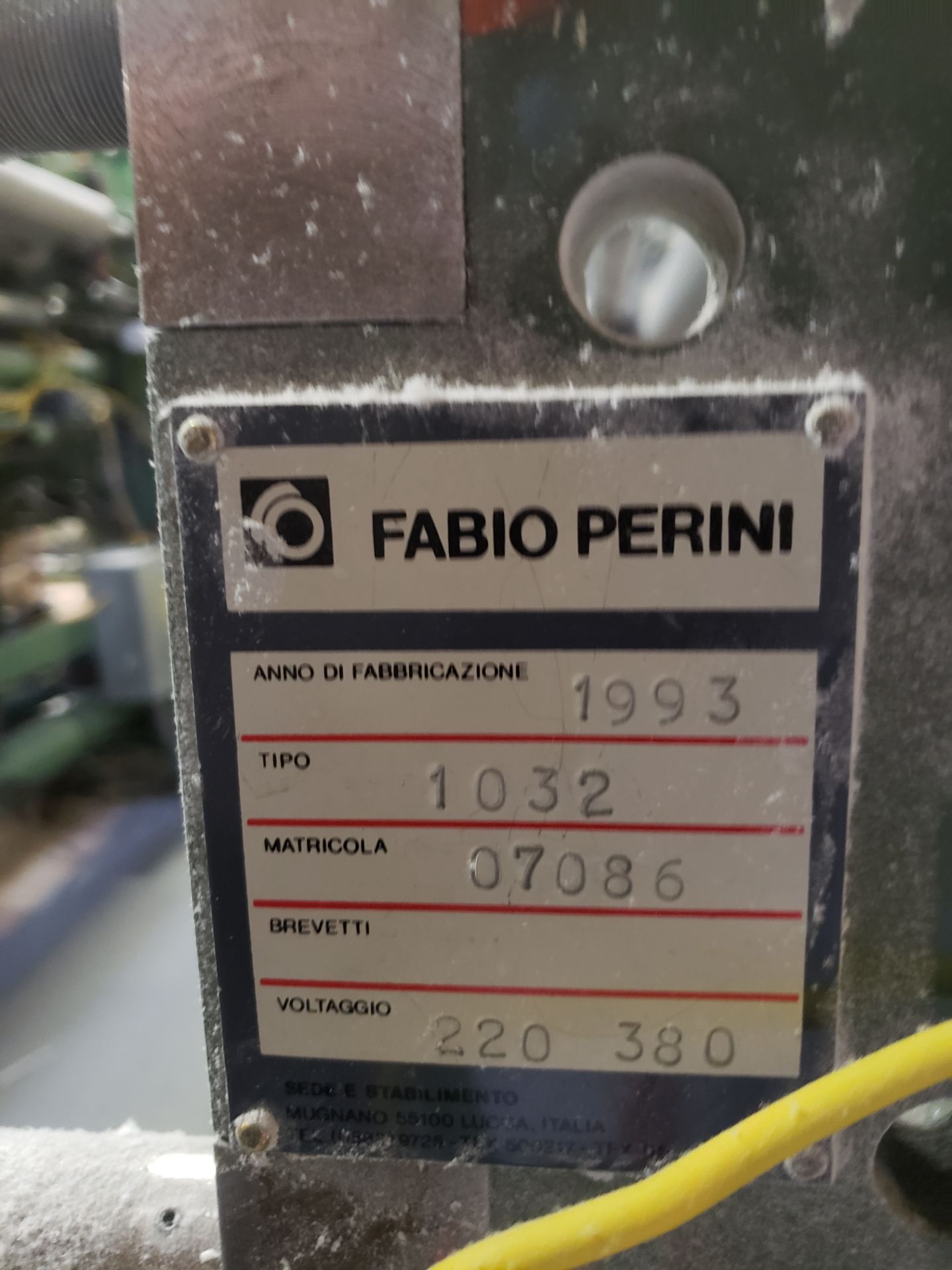 1993 PERINI 1032 Embosser, s/n 07086, Type: Steel-to-Steel, Style: Matched, Max Width: 83.5”, Emboss - Image 3 of 8