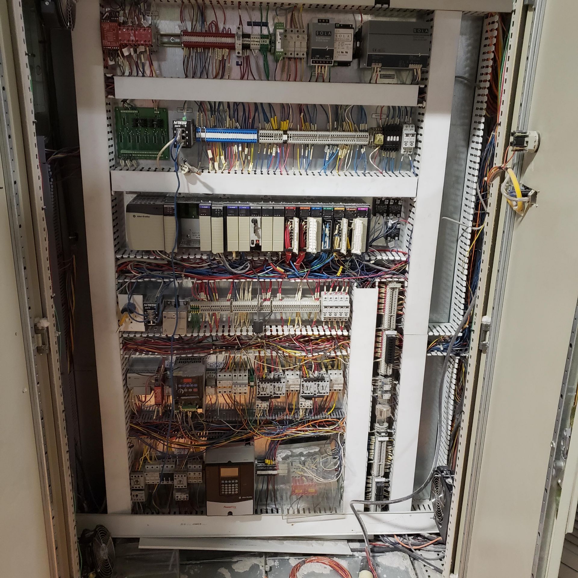 BACKSTANDS DRIVE CABINET, AND MAIN ELECTRICAL CABINET,WITH PLC AND DRIVES (B2 BACKSTAND) - Image 10 of 10