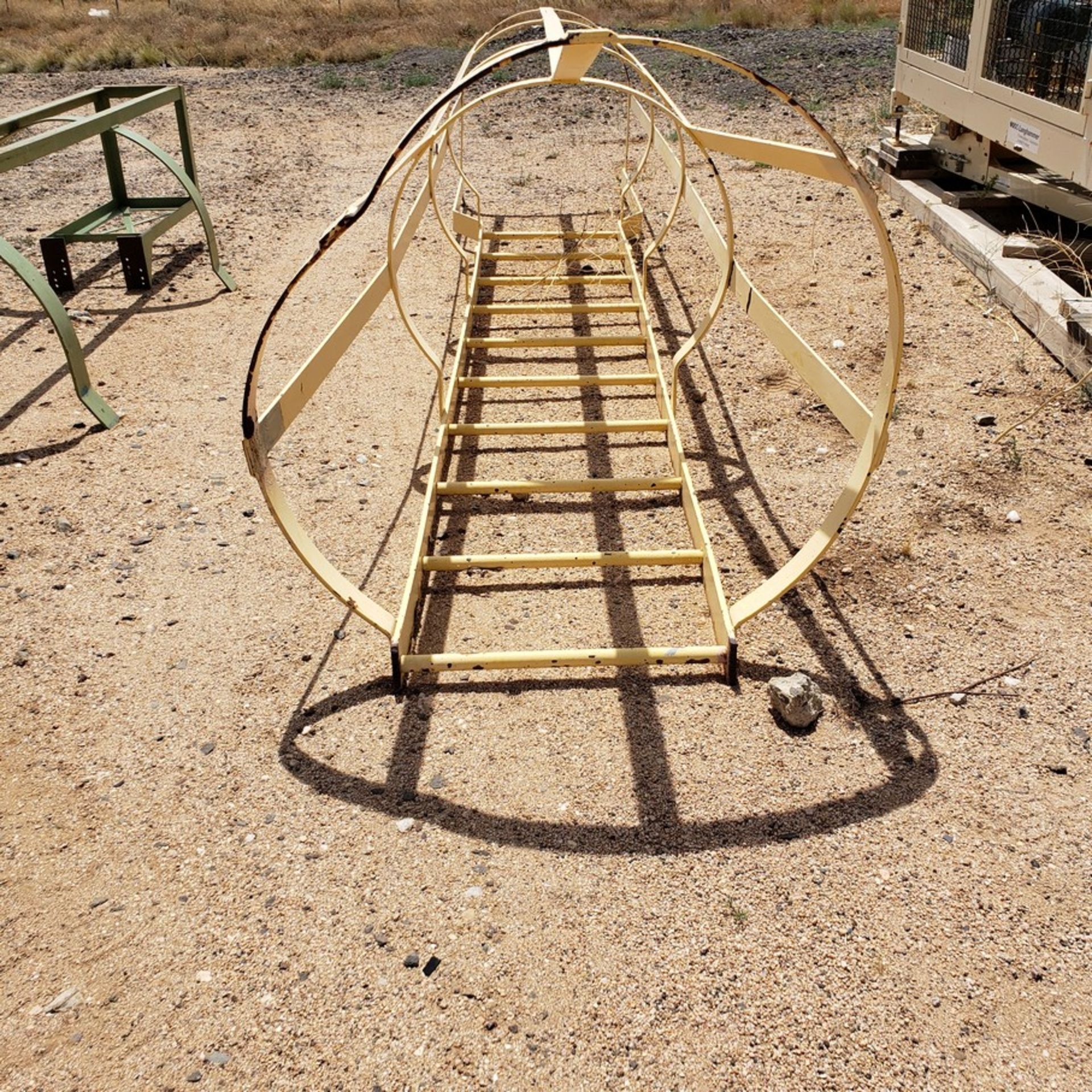 INCLOSED LADDER, 151" TOTAL LENGTH (OUT SIDE BY WATER TANK) - Image 2 of 2