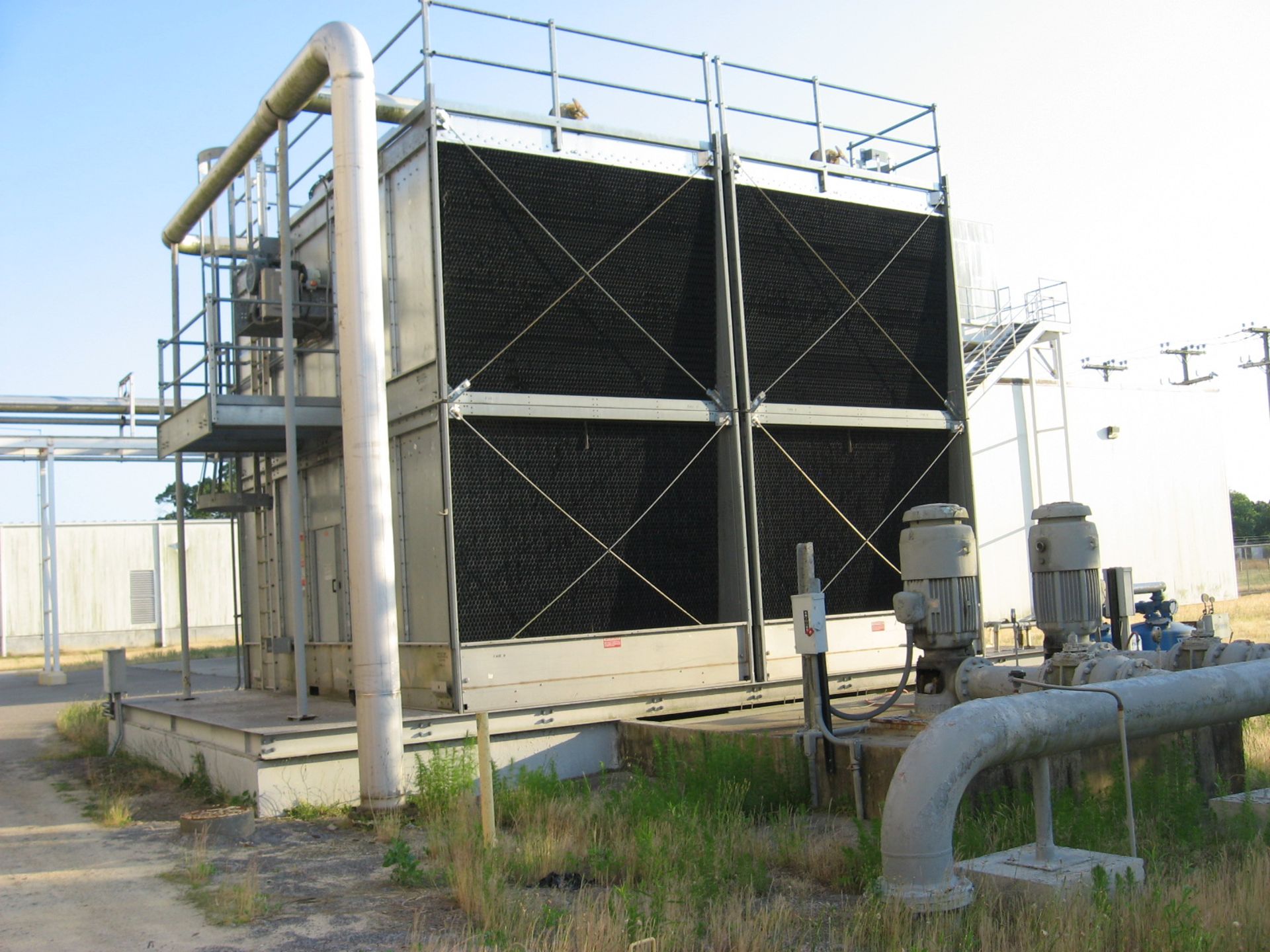 Marley Water Cooling Tower. MODEL NC8310F-2 BM, S/N NC8310F2BM W/ 40HP MOTOR behind Scotland - Image 12 of 13