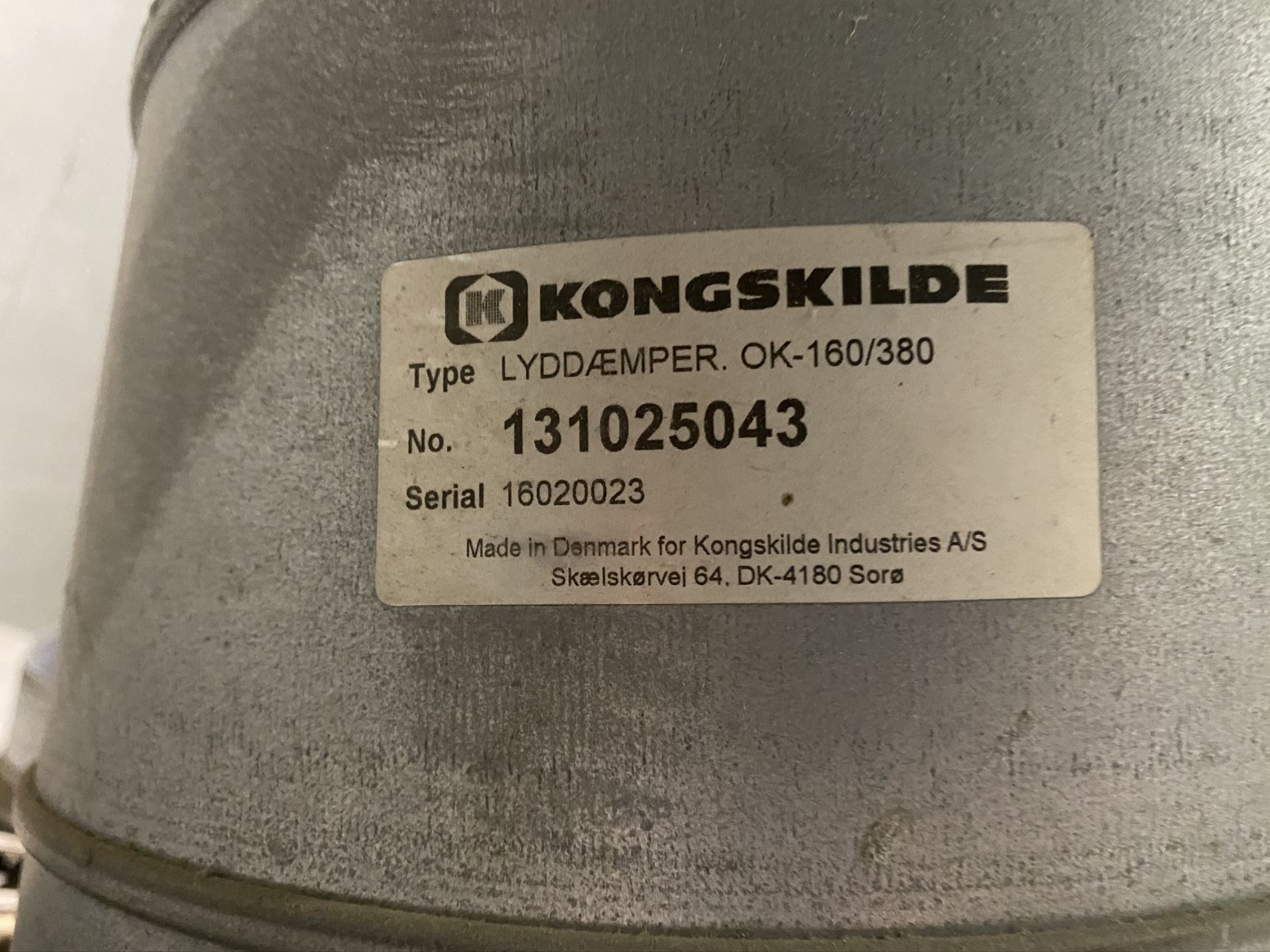 Kongskilde model 125200489 Blower Assembly S/N 29330001 with Kongskilde chimney model 131025043 S/ - Image 5 of 5