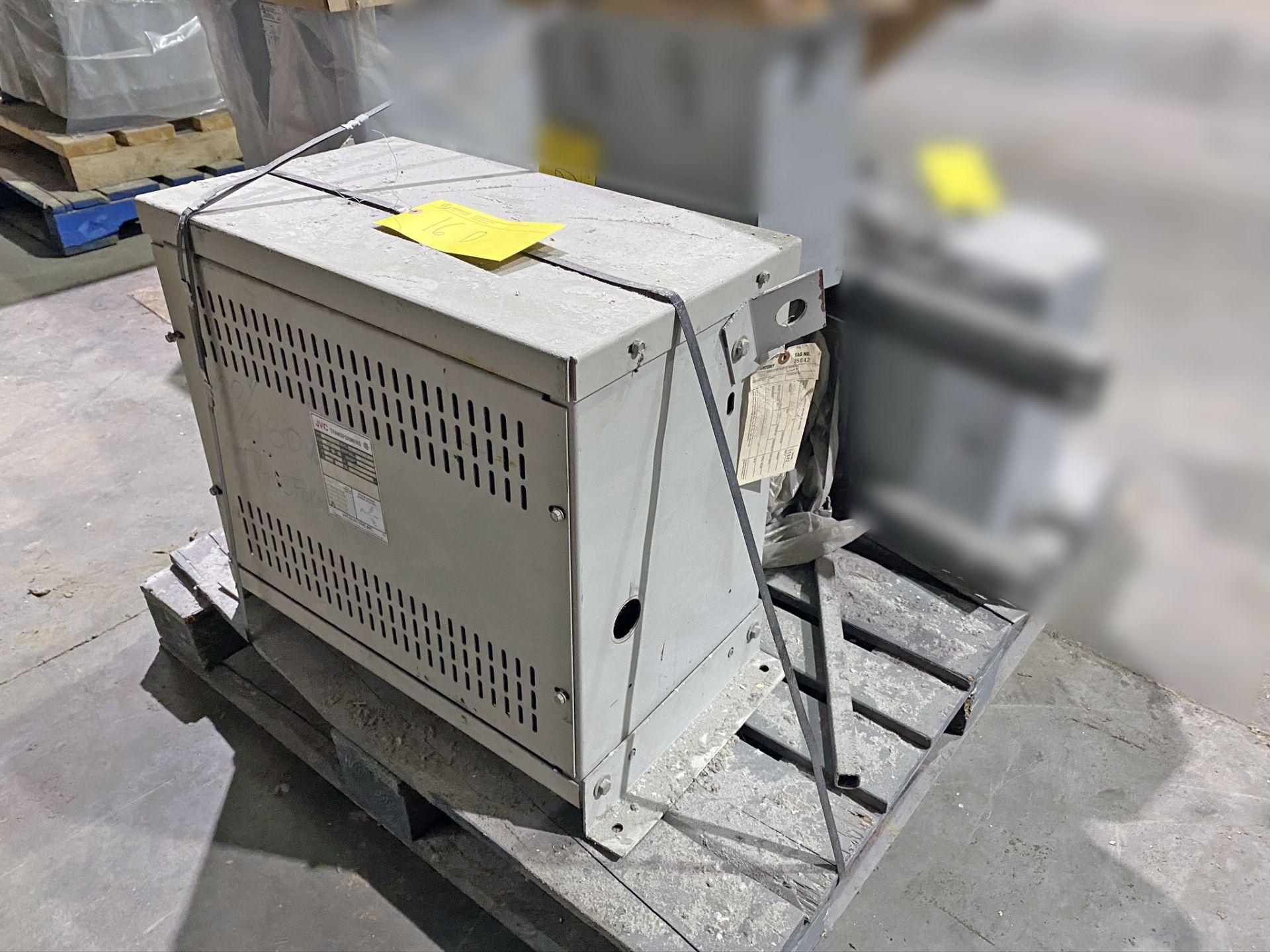 JVC Electric TransformerDH3-75C6C. S/N 90-03-04-75. 75KVA, 600/347V PRIMARY, 480/277V SECONDARY (