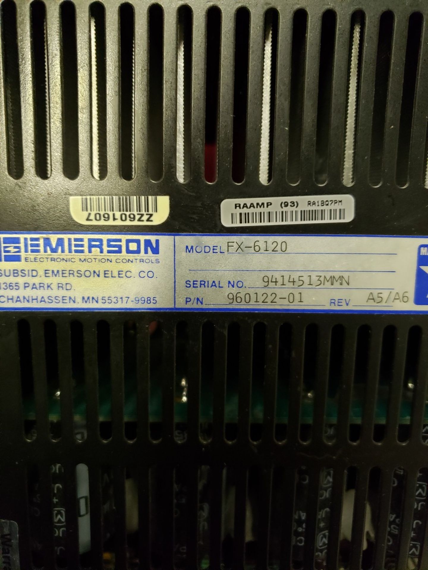 EMERSONDRIVE, FX-6120, P/N 960122-01, (STORE ROOM (LOCATED IN KINGMAN, ARIZONA, 354) - Image 2 of 3