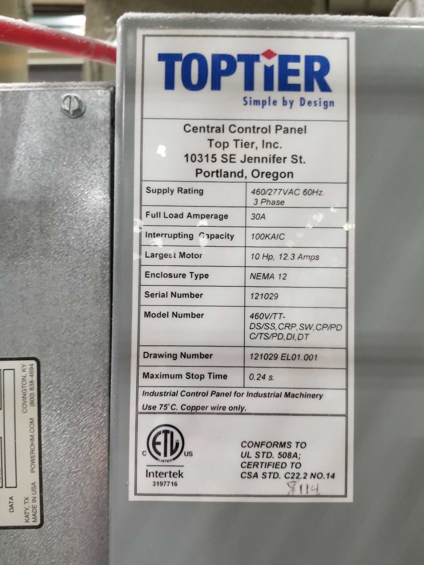 2013 TOPTIER DS-LAYER Downstacker, s/n 121029, 1-4 Layers per Minute, Can Handle All Product - Image 5 of 18