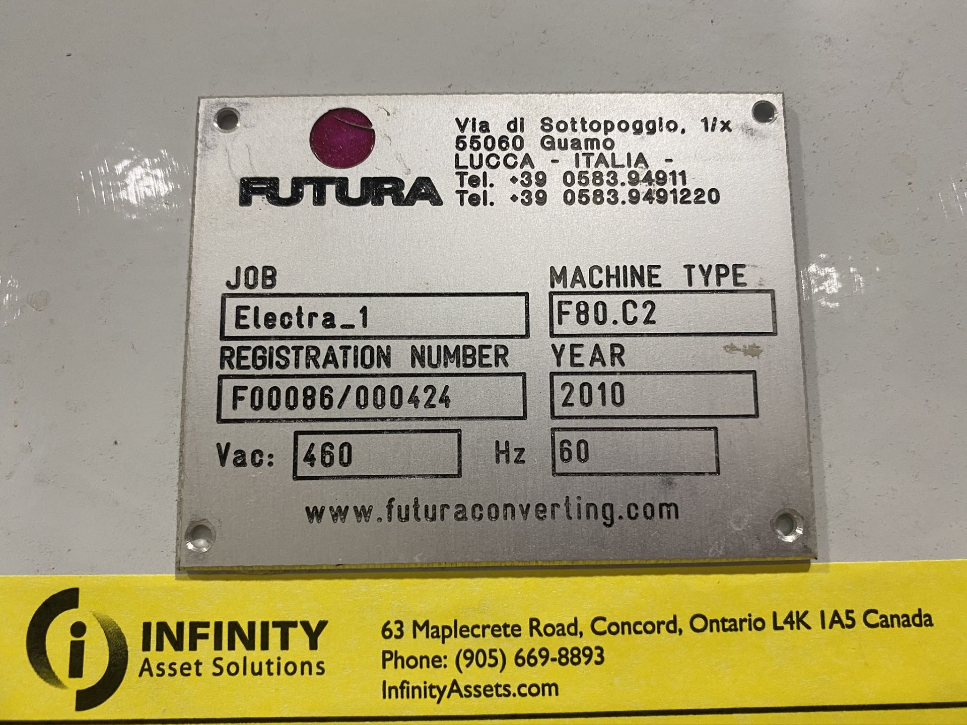 FUTURA dual color printer. Machine type F80.C2 S/N F00086/00424. 2010. 460Amp 60Hz. HMI unit and - Image 4 of 14