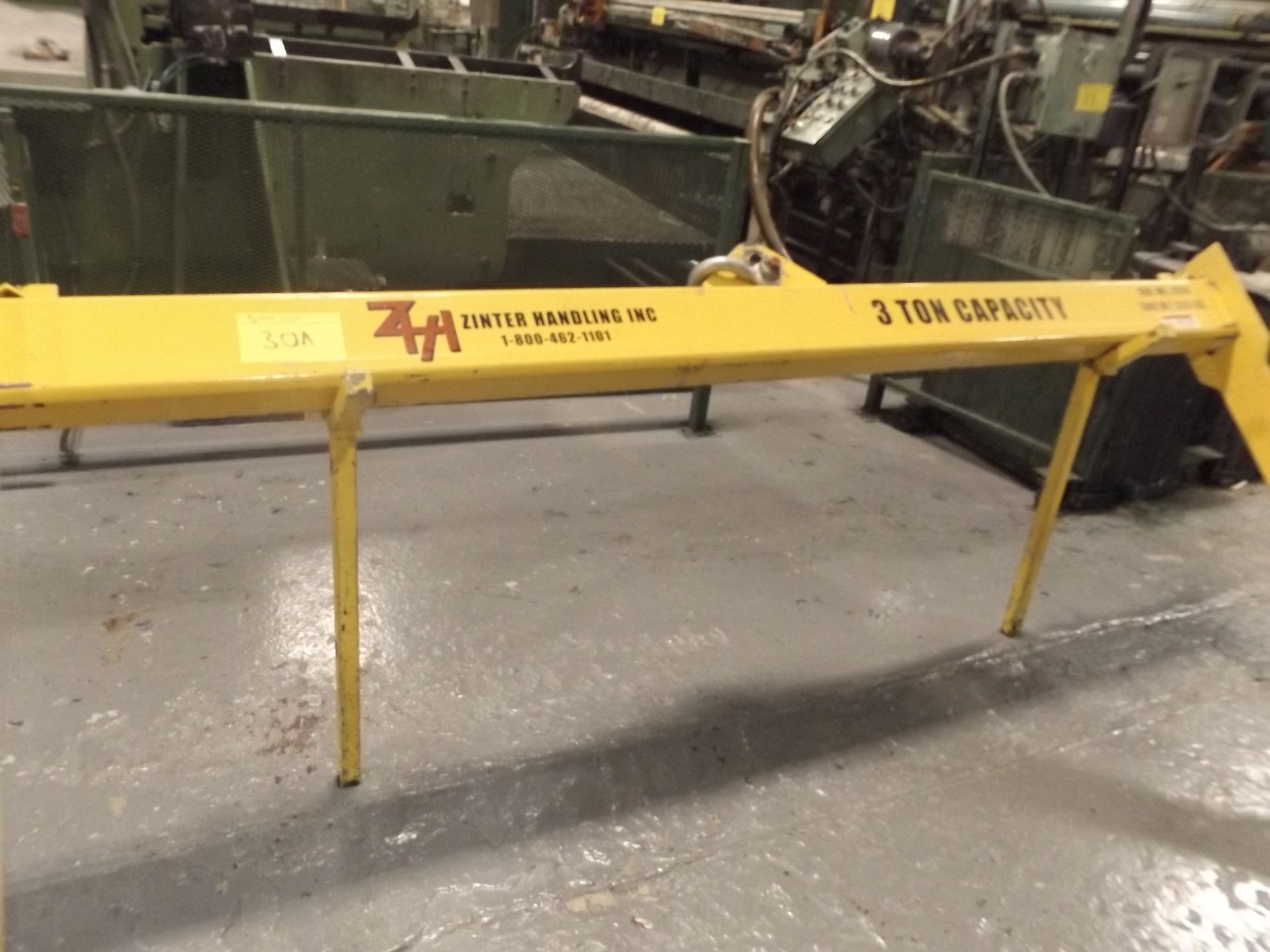 3-TON LOAD BEAM W/ HOOKS, 9'3" LONG (W2)