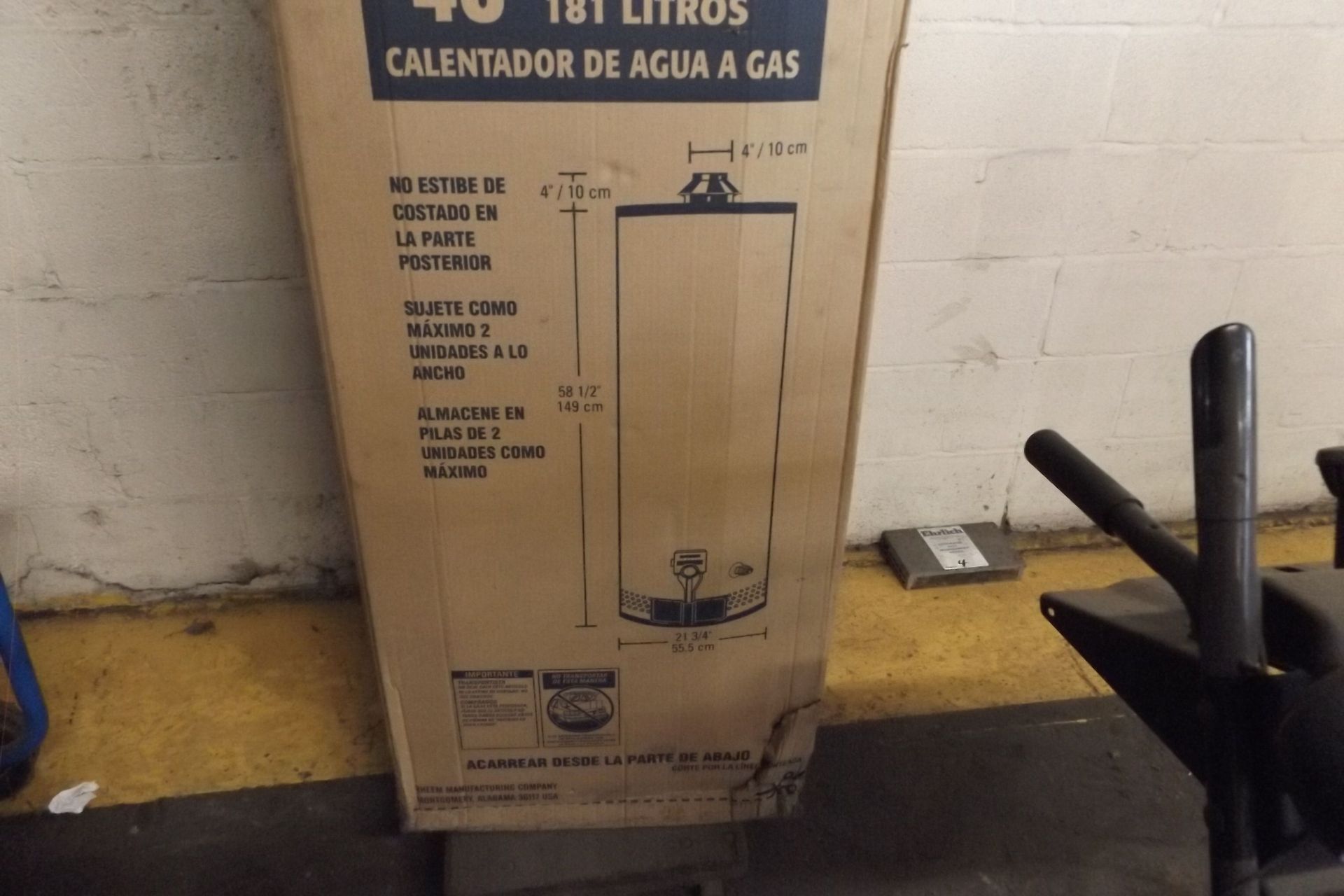 RHEEM-RUUD, GAS FIRED 48 GAL HOT WATER HEATER, ( STILL IN BOX)  (MAINT SHOP) - Image 2 of 3