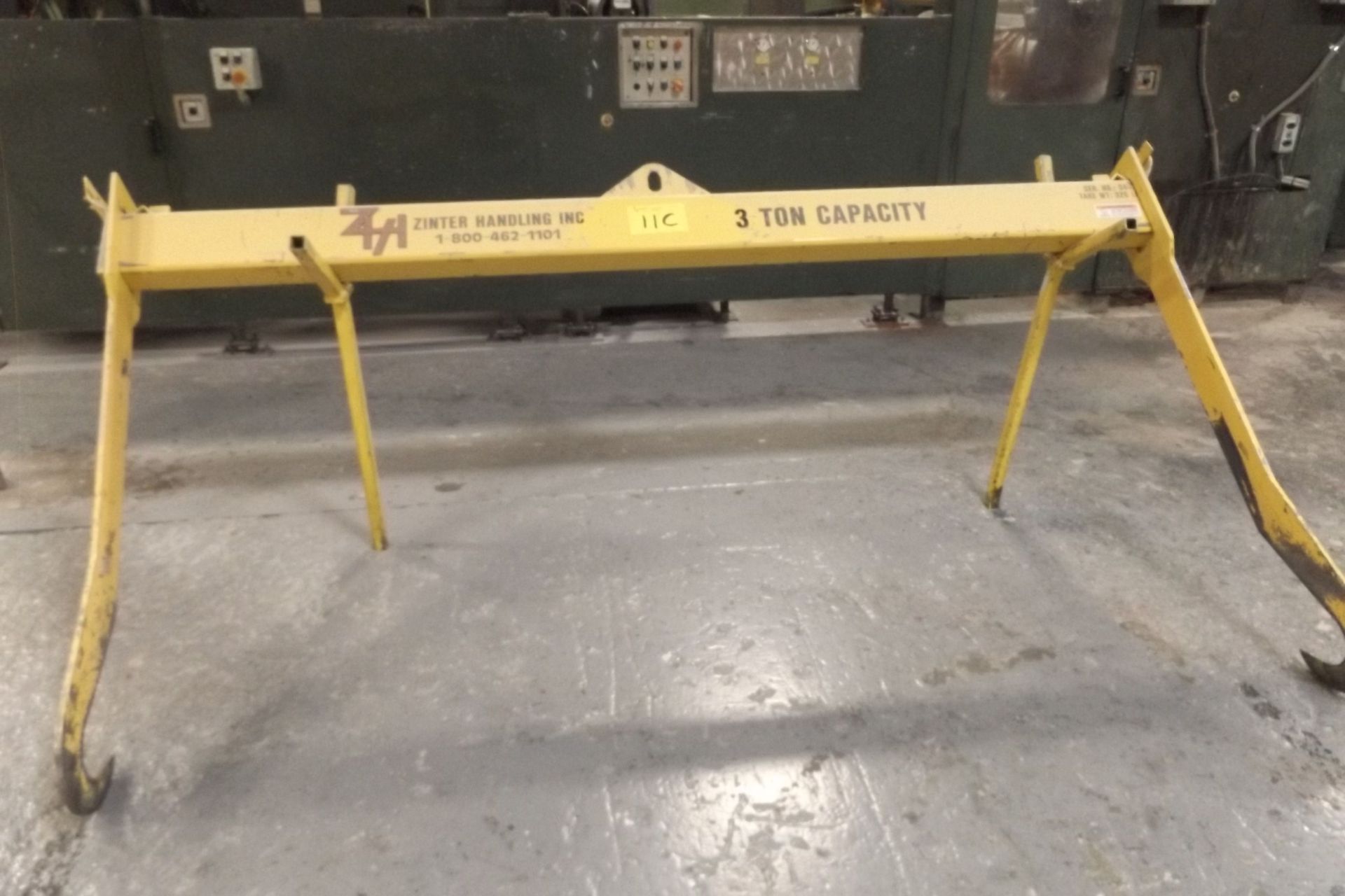 LOAD BEAM  W/ HOOKS, 9' 3' LONG, 3 TON CAPACITY (W1)