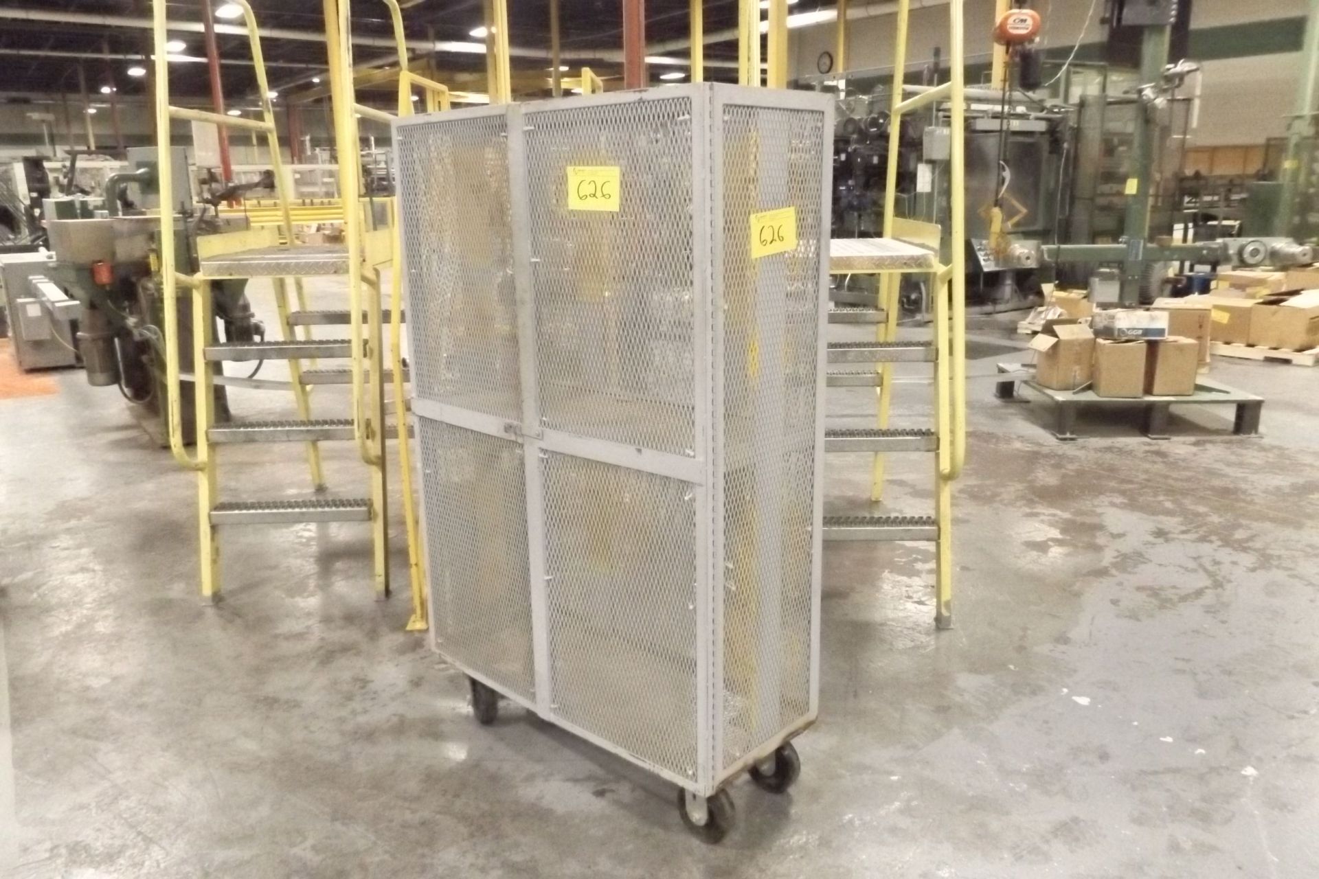 ROLLING STORAGE CAGE  (PRODUCTION FLOOR NEAR W3)