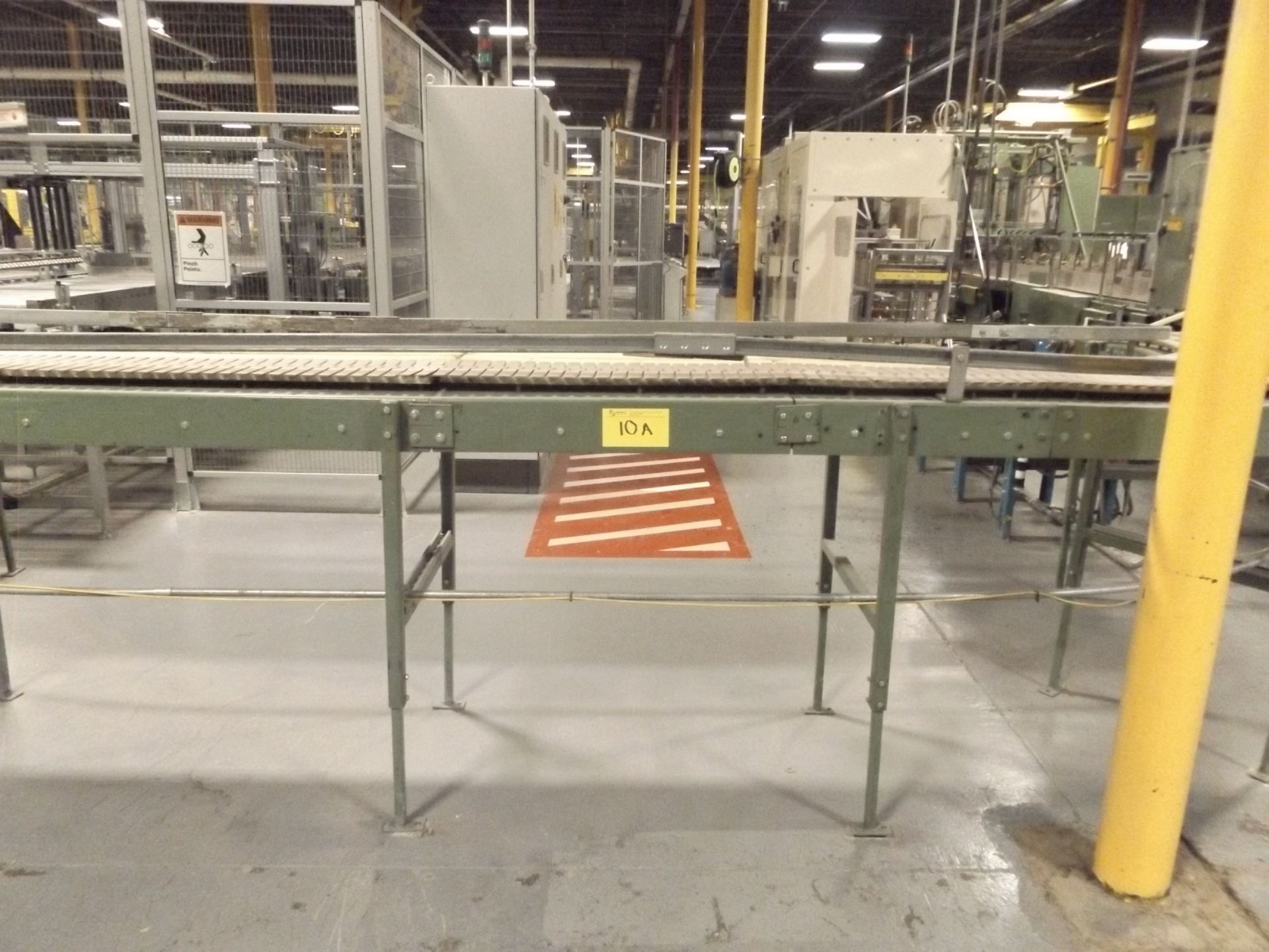 LOT OF 10" HABASIT FLAT TOP FLIGHT CONVEYOR, 37' OF DOUBLE TRACK W/ DOUBLE CURVE (W1) - Image 5 of 8