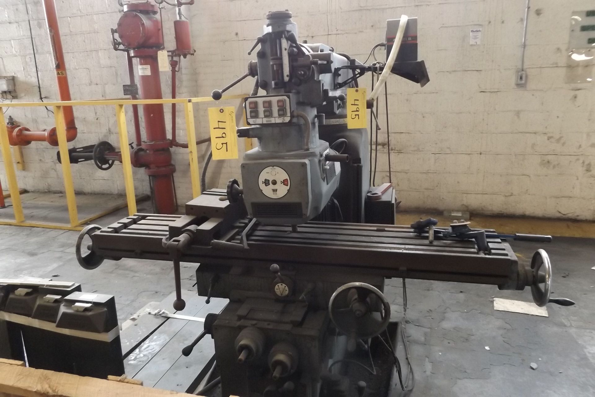 LAGUN, FTV-4 KNEE MILLING MACHINE, 4HP VERTICAL HEAD, SPINDLE SPEEDS 70-4200 RPM, 58"X11" TABLE, CW/