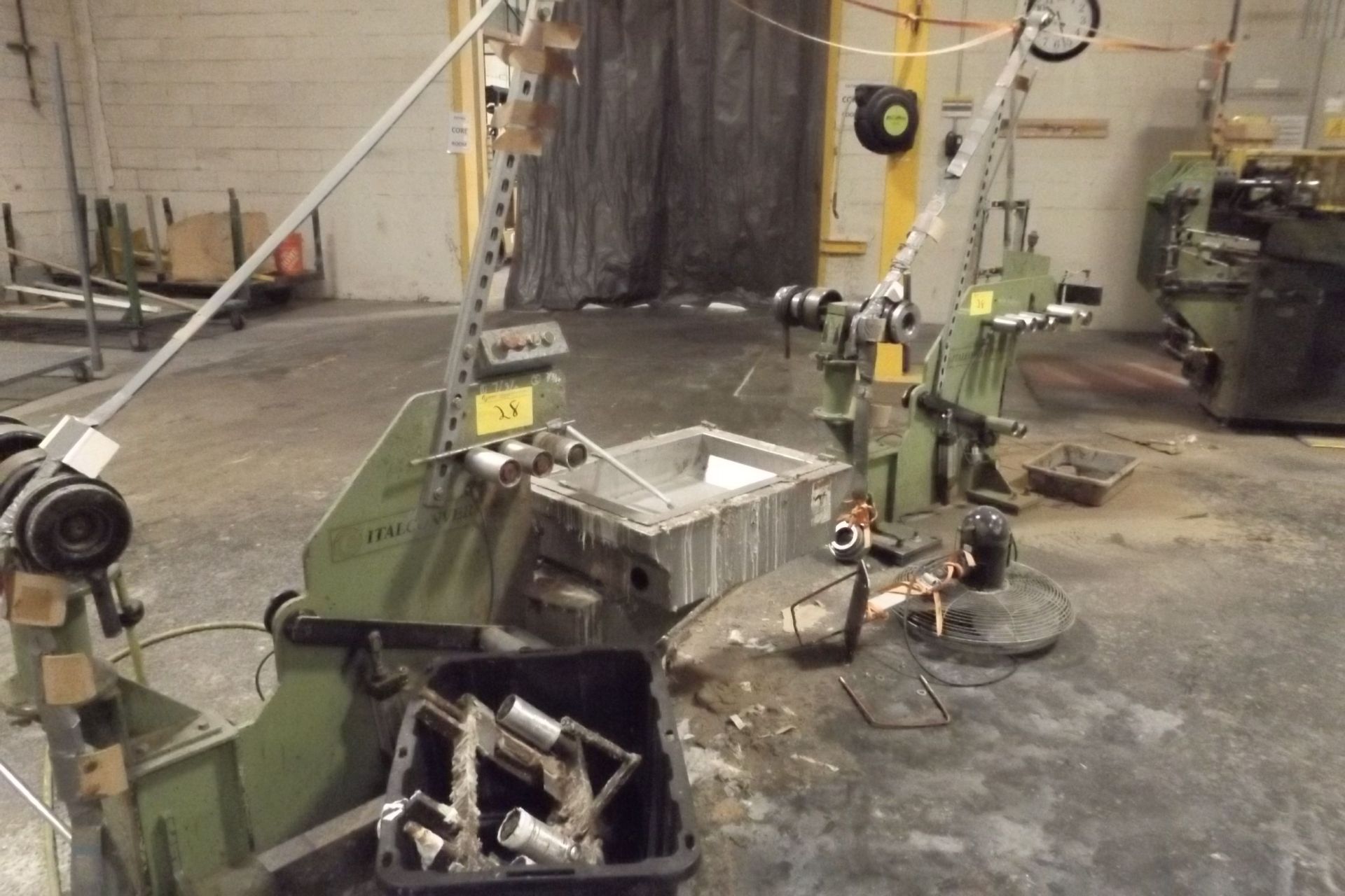 1999 ITAL CONVERTING C-801 Core Winder, 265 ft/min Max Speed, s/n 195, Servo on Knife (Shared - Image 2 of 4