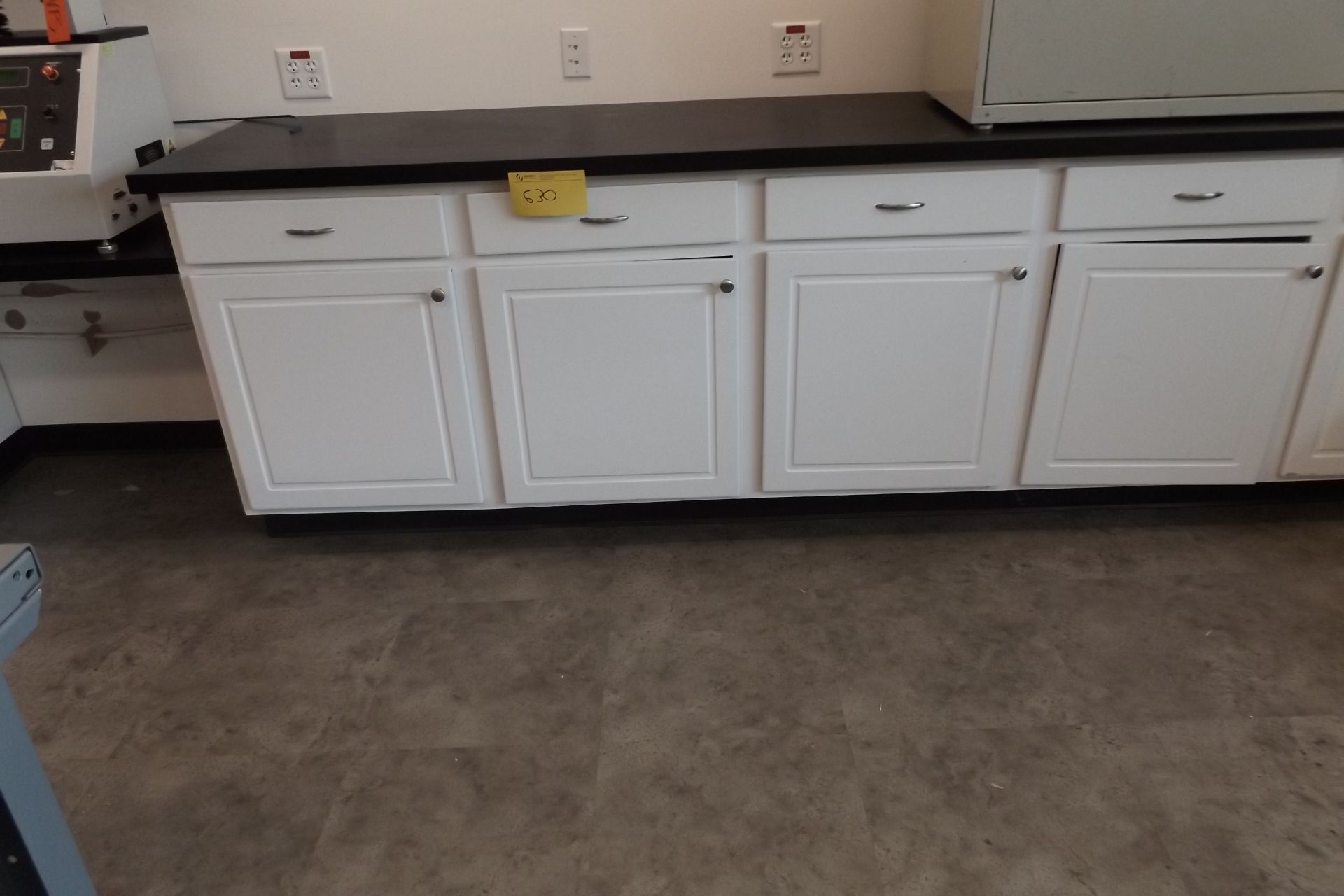 LOT OF SINK, COUNTER AND CABINETS (NOTE: WATER SUPPLY LINES MUST BE PROFESSIONALLY CAPPED ) (FRONT - Image 3 of 3