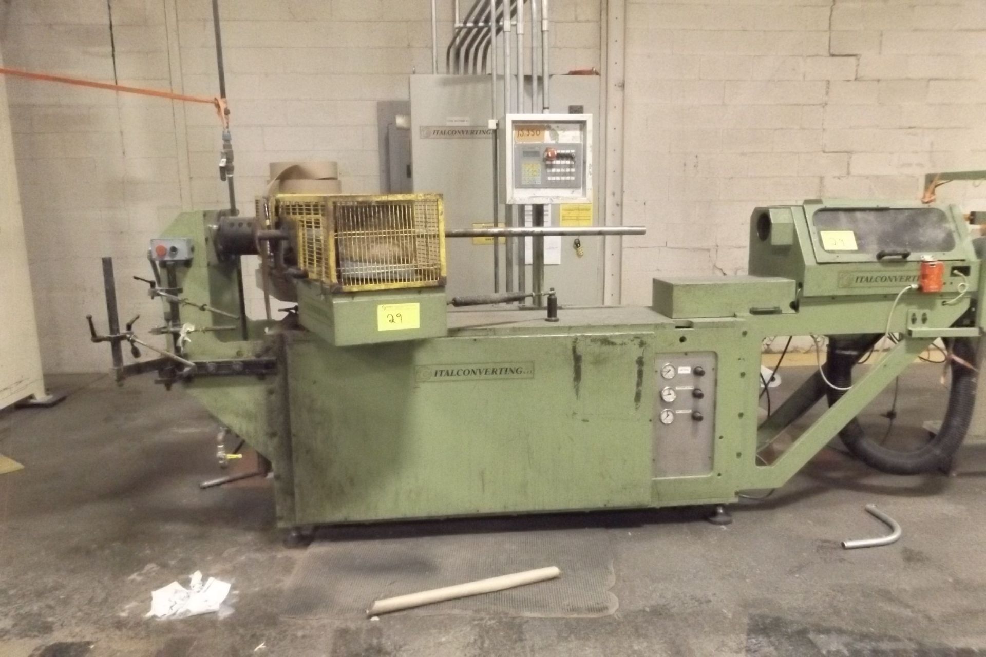 1999 ITAL CONVERTING C-801 Core Winder, 265 ft/min Max Speed, s/n 209, Servo on Knife (CORE ROOM)