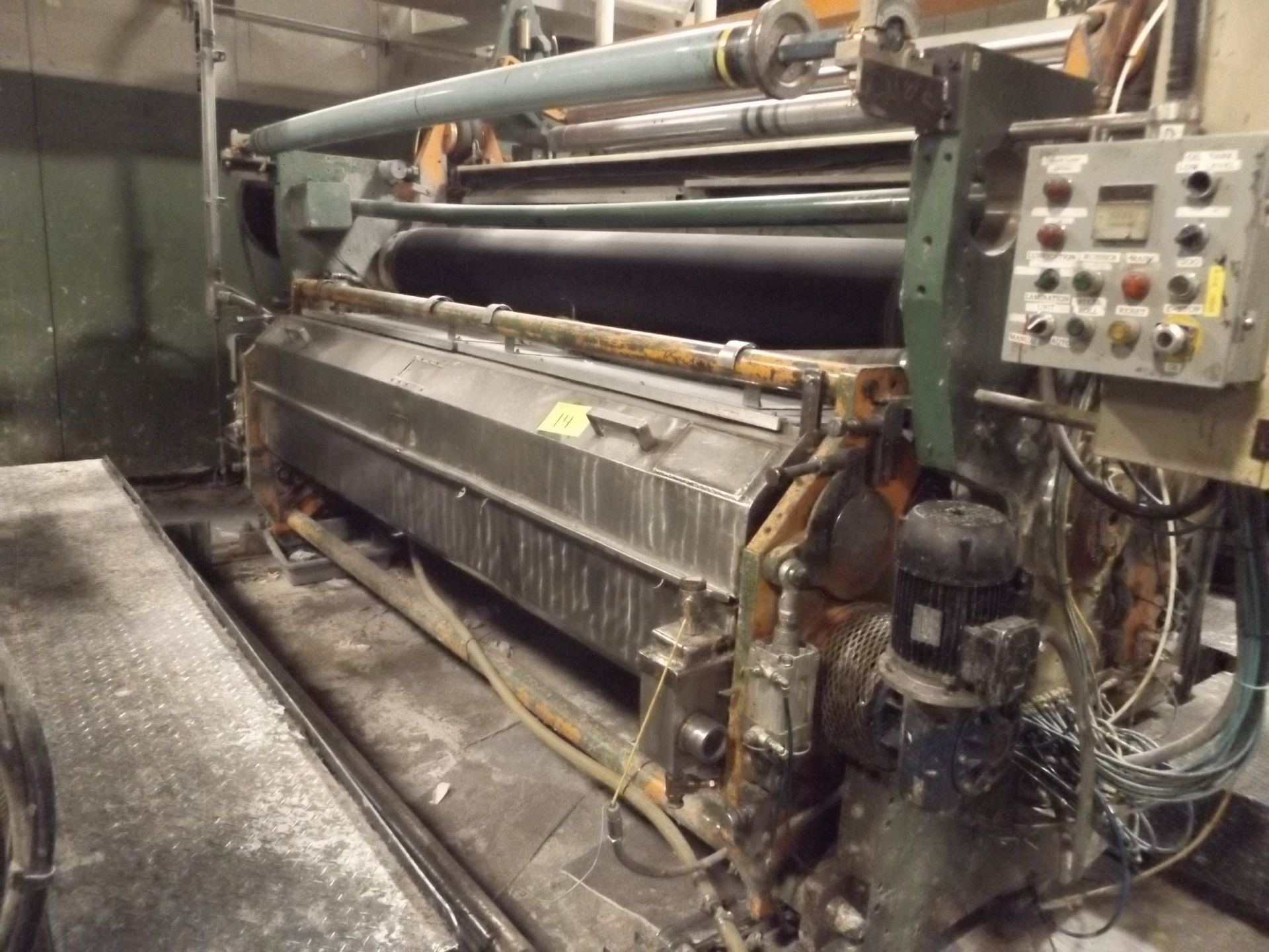 1993 PERNI S/S Emboss/Laminator Embosser, s/n 6751, Type: Rubber-to-Steel, Style: Tip-to-Tip, Max