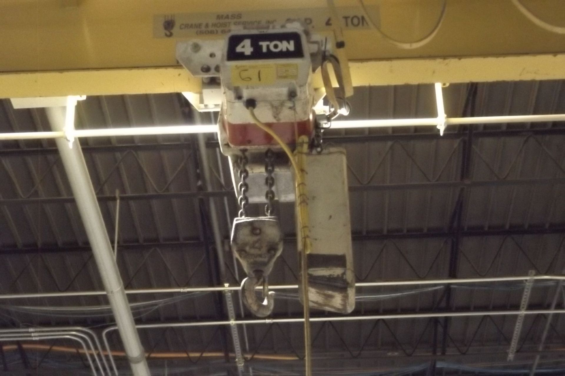 4-Ton Cap. Crane System w/ 3-Ton Hoist L=27'9",W=17'3" OVERALL HEIGHT 17'4" [F3] - Image 5 of 8