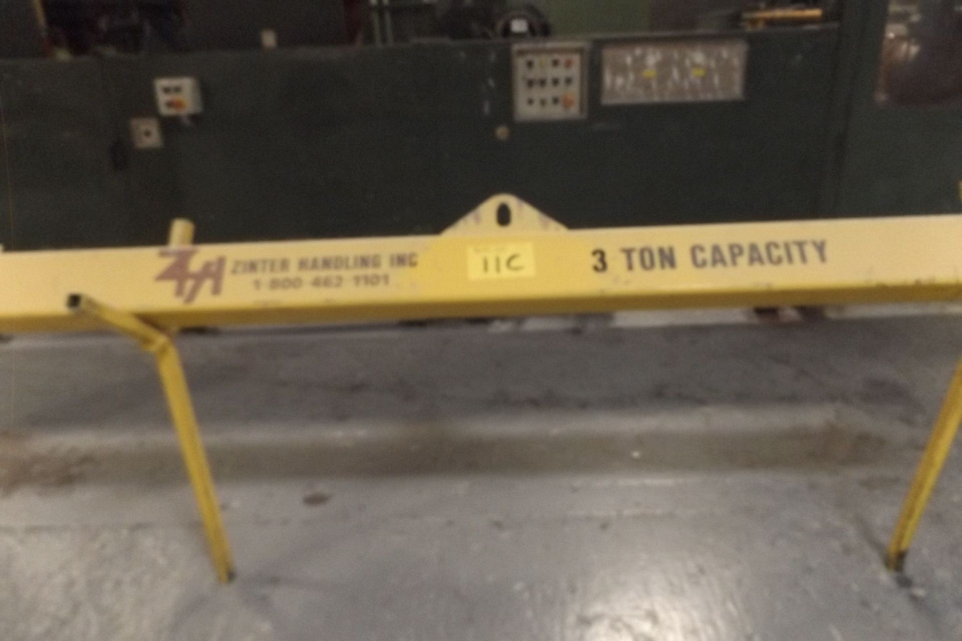 LOAD BEAM  W/ HOOKS, 9' 3' LONG, 3 TON CAPACITY (W1) - Image 2 of 2