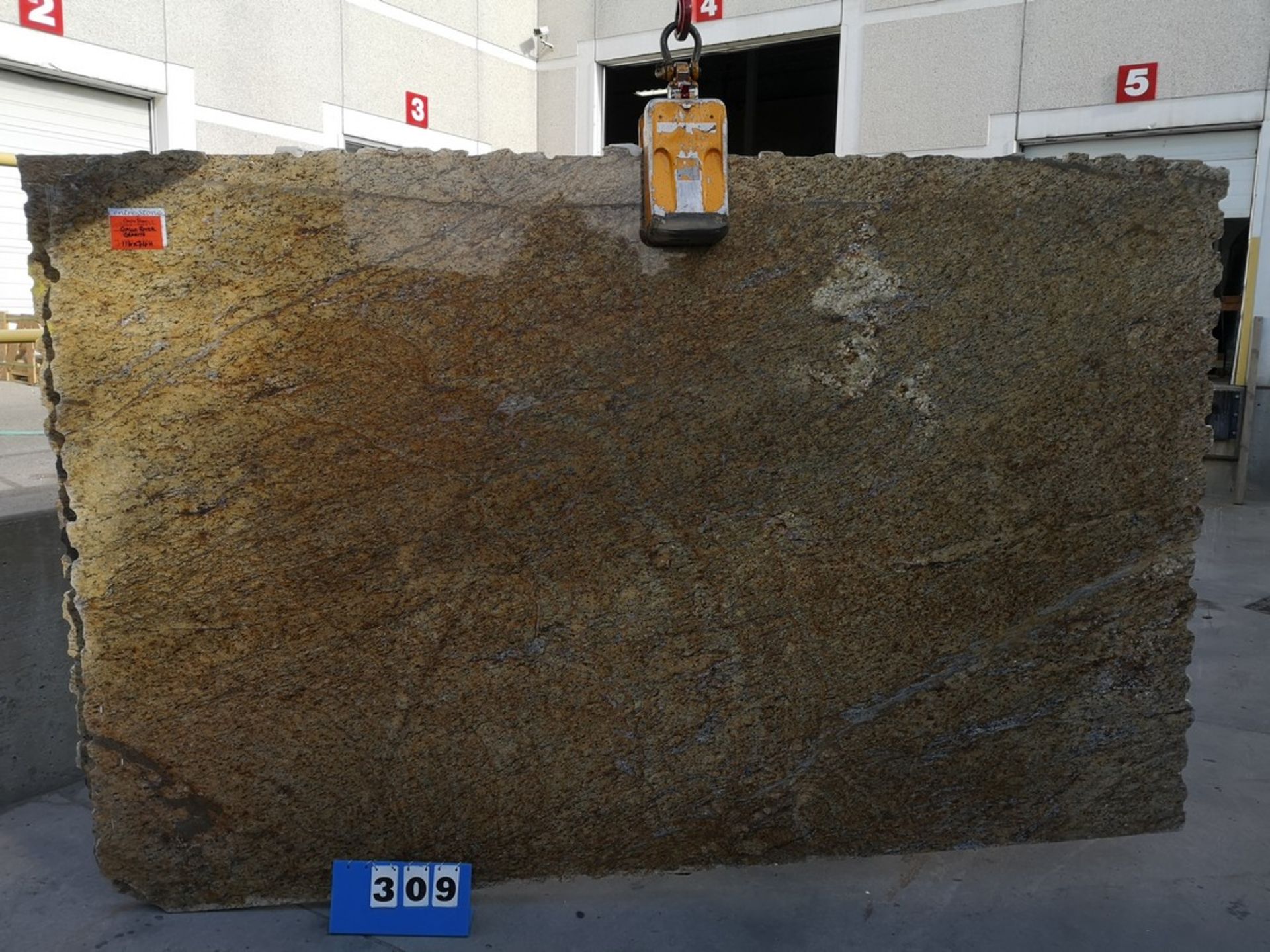 GIALLO RIVER YELLOW RIVER APPROX. 116" X 74" X 3CM THICK SLAB (LOADING FEE $25)