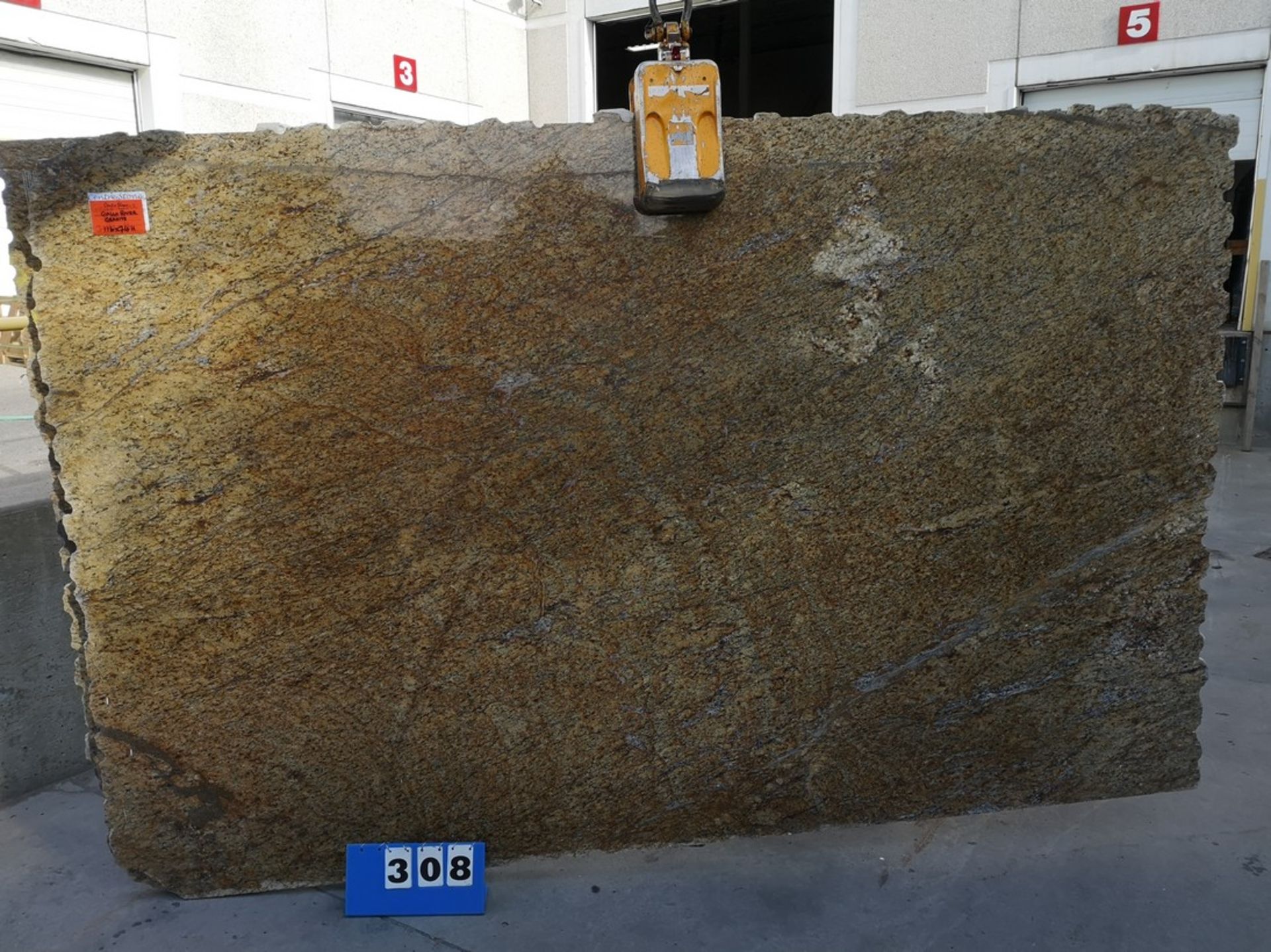 GIALLO RIVER YELLOW RIVER APPROX. 116" X 74" X 3CM THICK SLAB (LOADING FEE $25)