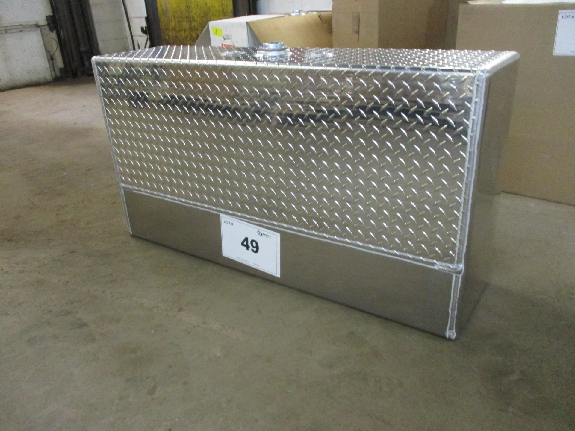 70 GALLON ALUMINUM FUEL TANK 49"X13"X26"