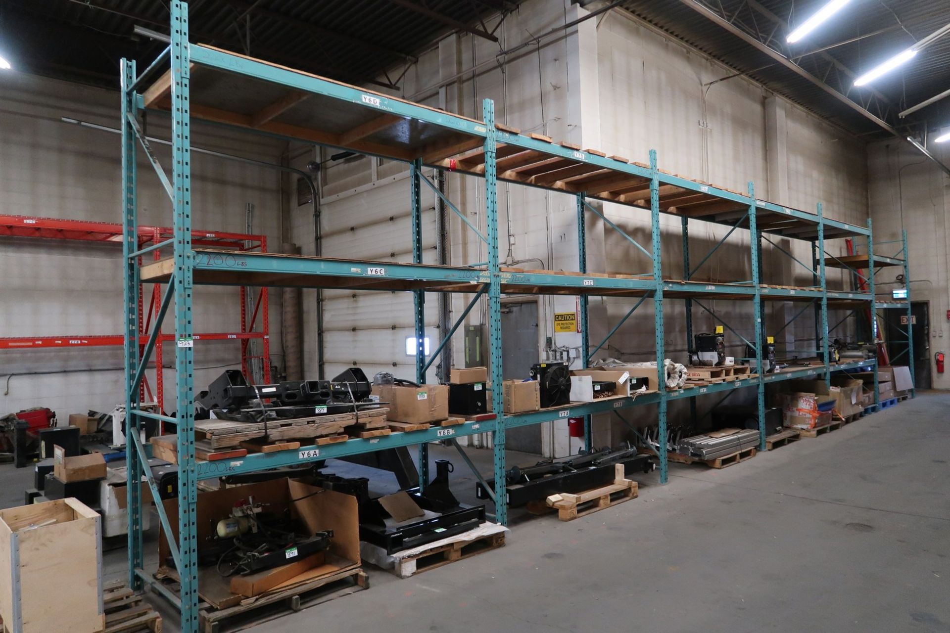 6 SECTIONS OF PALLET RACKING