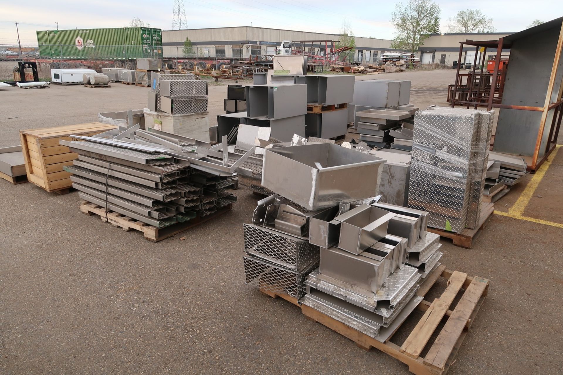 LARGE LOT OF ASST'D STEEL DECK PARTS, TOOL BOXES ETC - Image 4 of 4