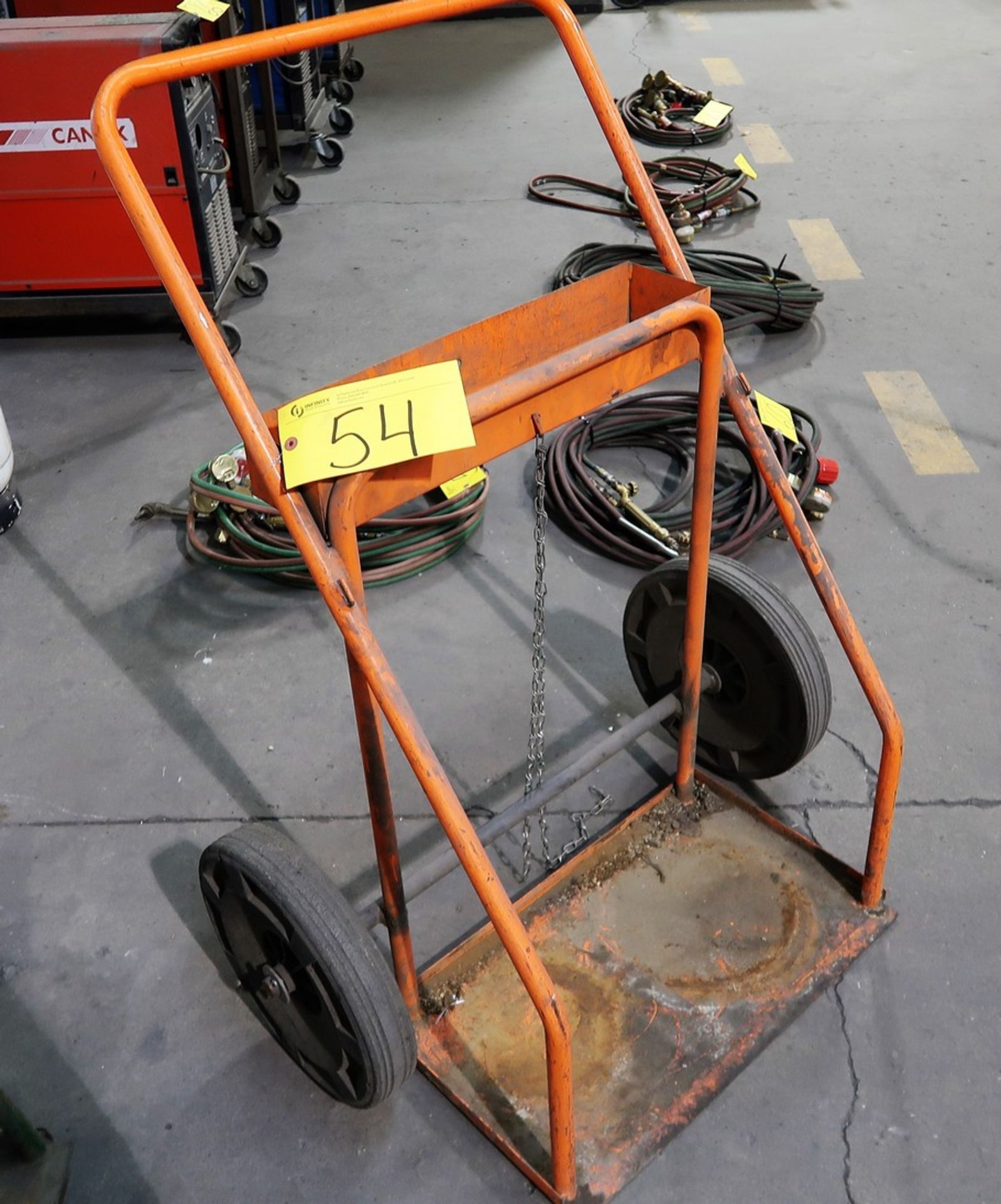 ORANGE OXY ACET BOTTLE CART