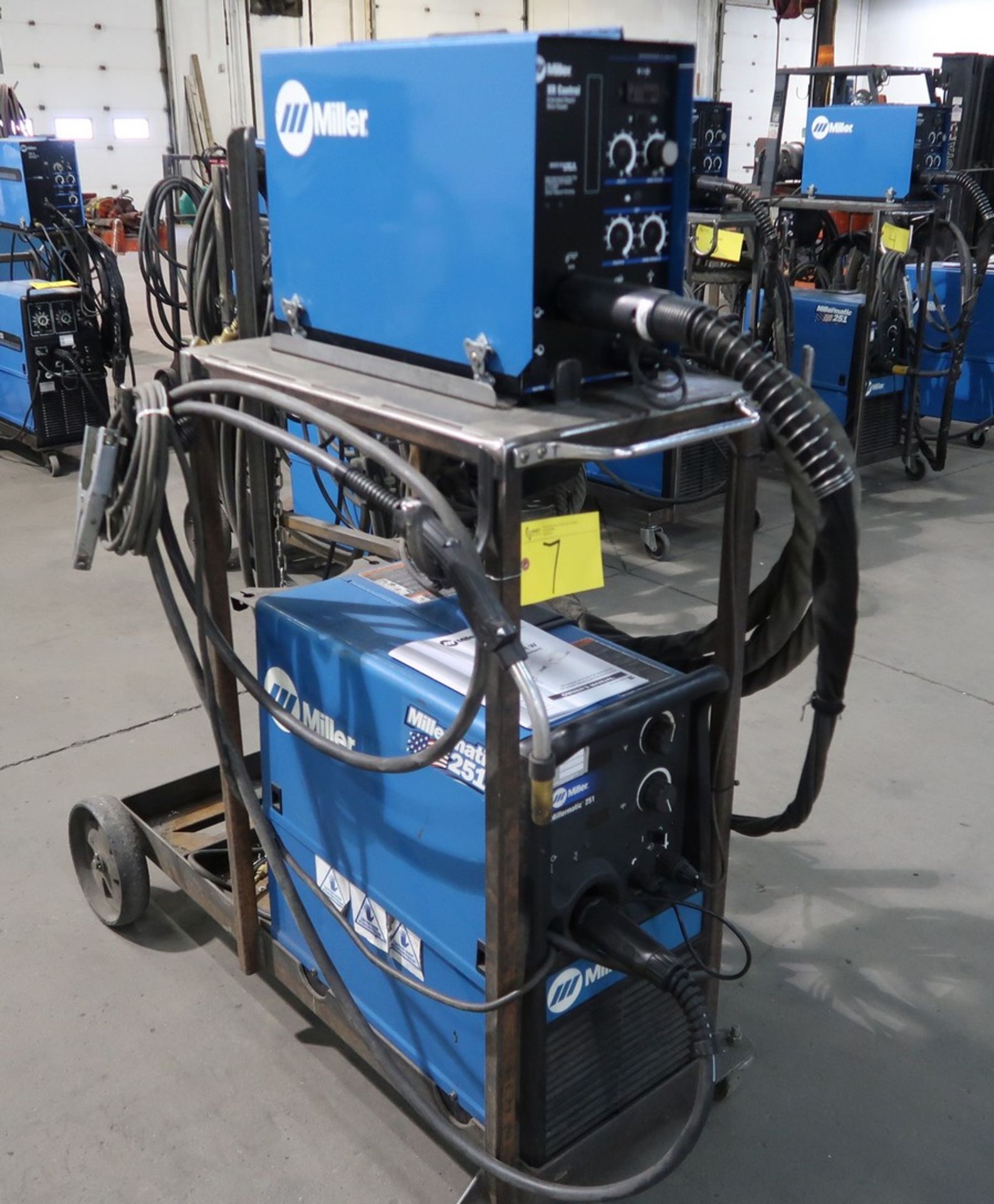 MILLER MILLERMATIC 251 WELDER S/N LF460606B W/MILLER XR CONTROL WIRE FEEDER - Image 2 of 3