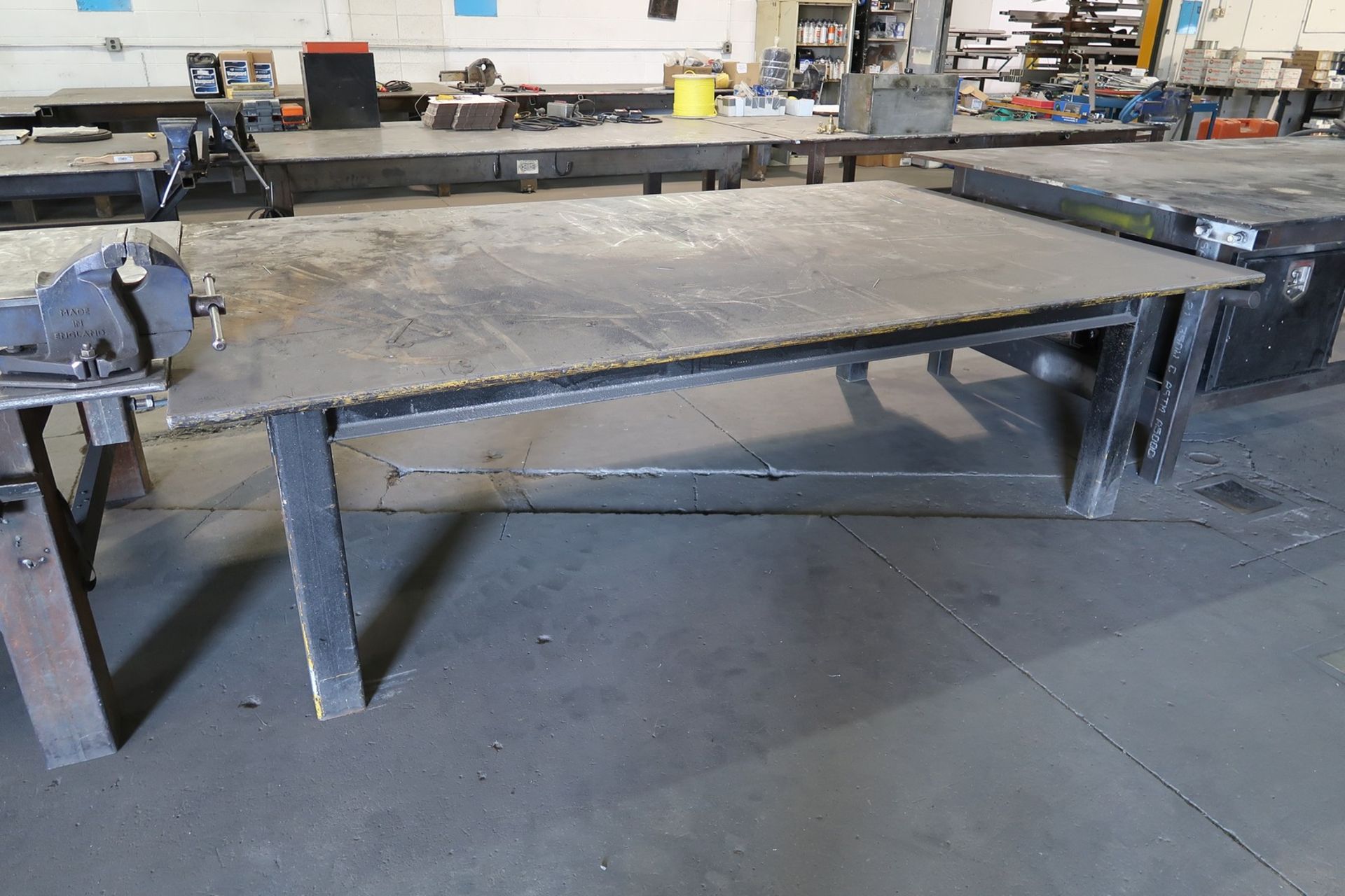 STEEL WORK TABLE 5' X 9' APPROX