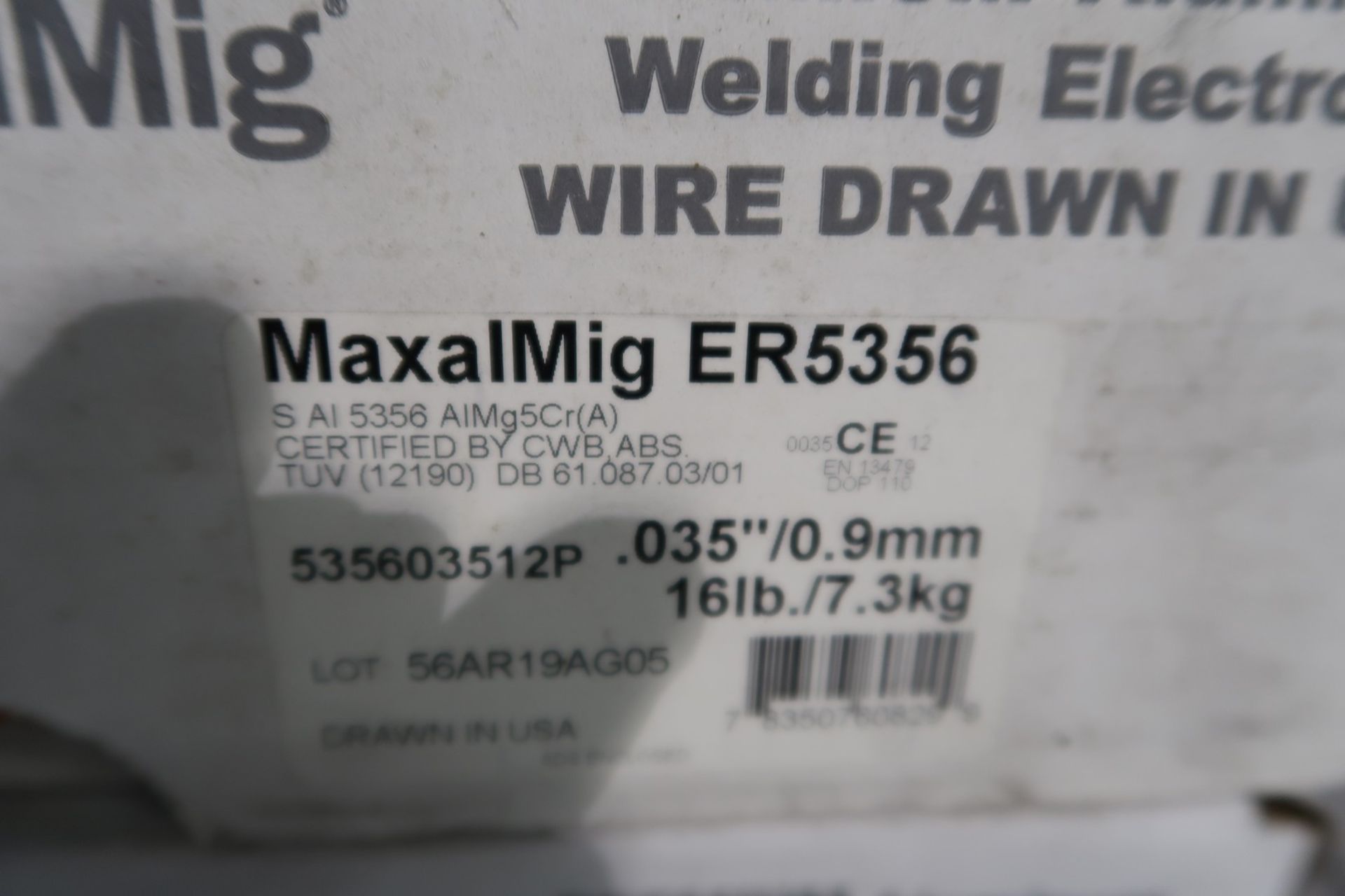 4 HOBART SPOOLS OF WELDING WIRE MAXALMIG ER5356 - Image 2 of 2