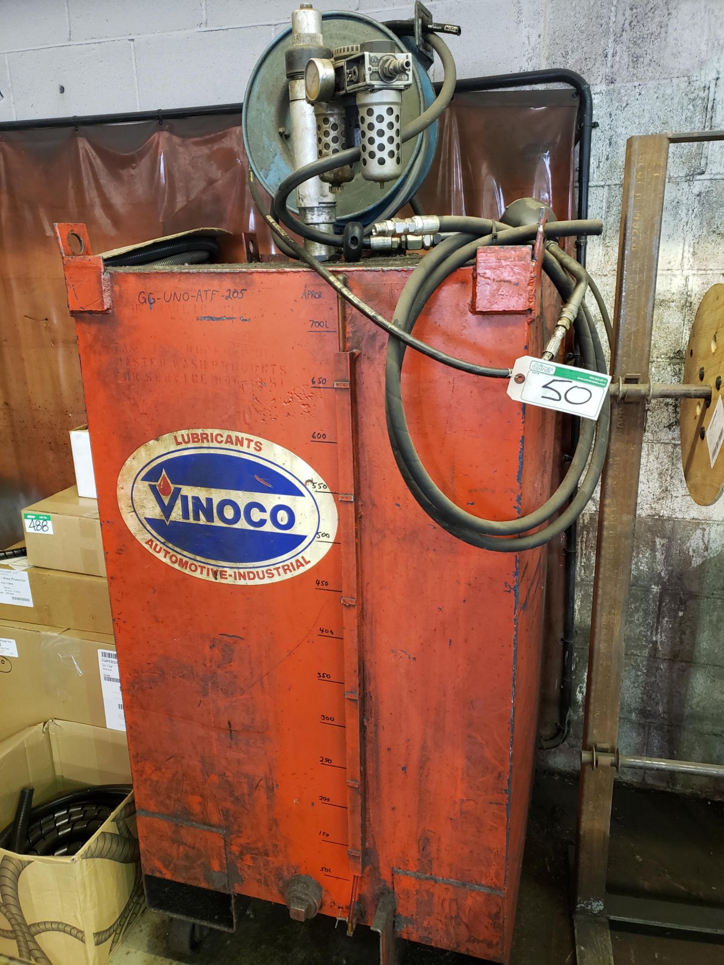 VINOCO LUBE STG. TANK W/AIR PUMP