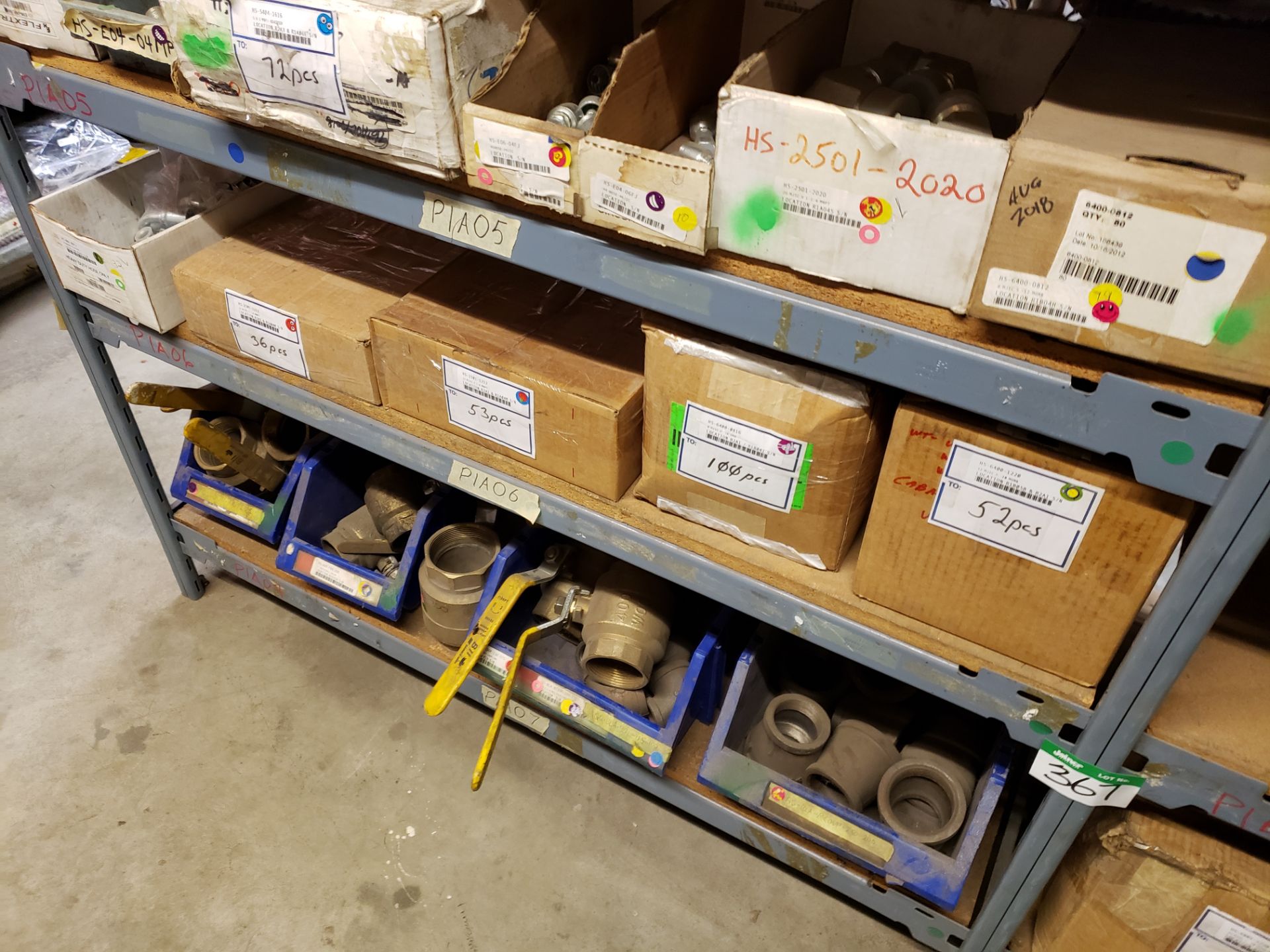 FITTINGS INVENTORY - HYDRAULIC (2 SHELF SECTIONS) - Image 5 of 5