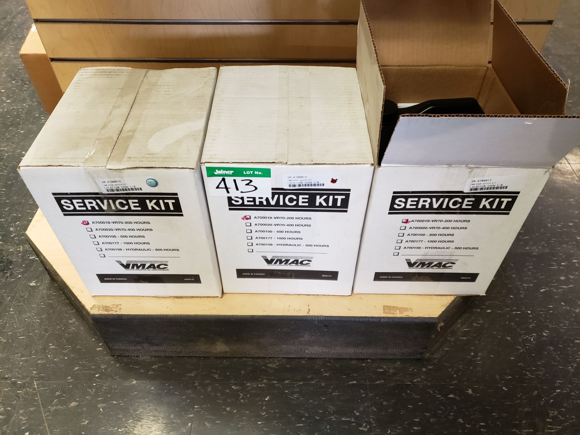 3-VMAC A700019-VR70-200HR. SERVICE KITS