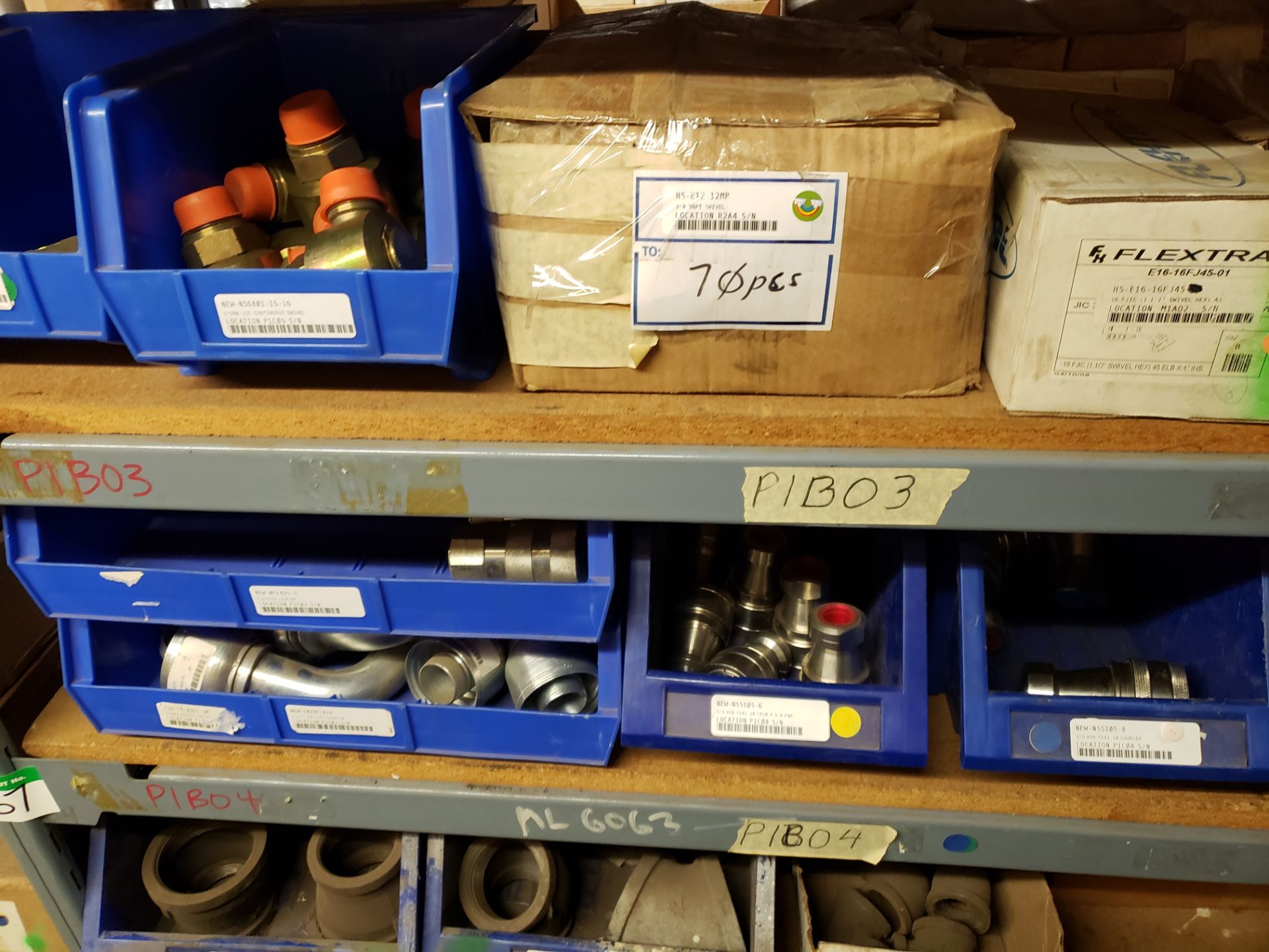 FITTINGS INVENTORY - HYDRAULIC (2 SHELF SECTIONS) - Image 2 of 5