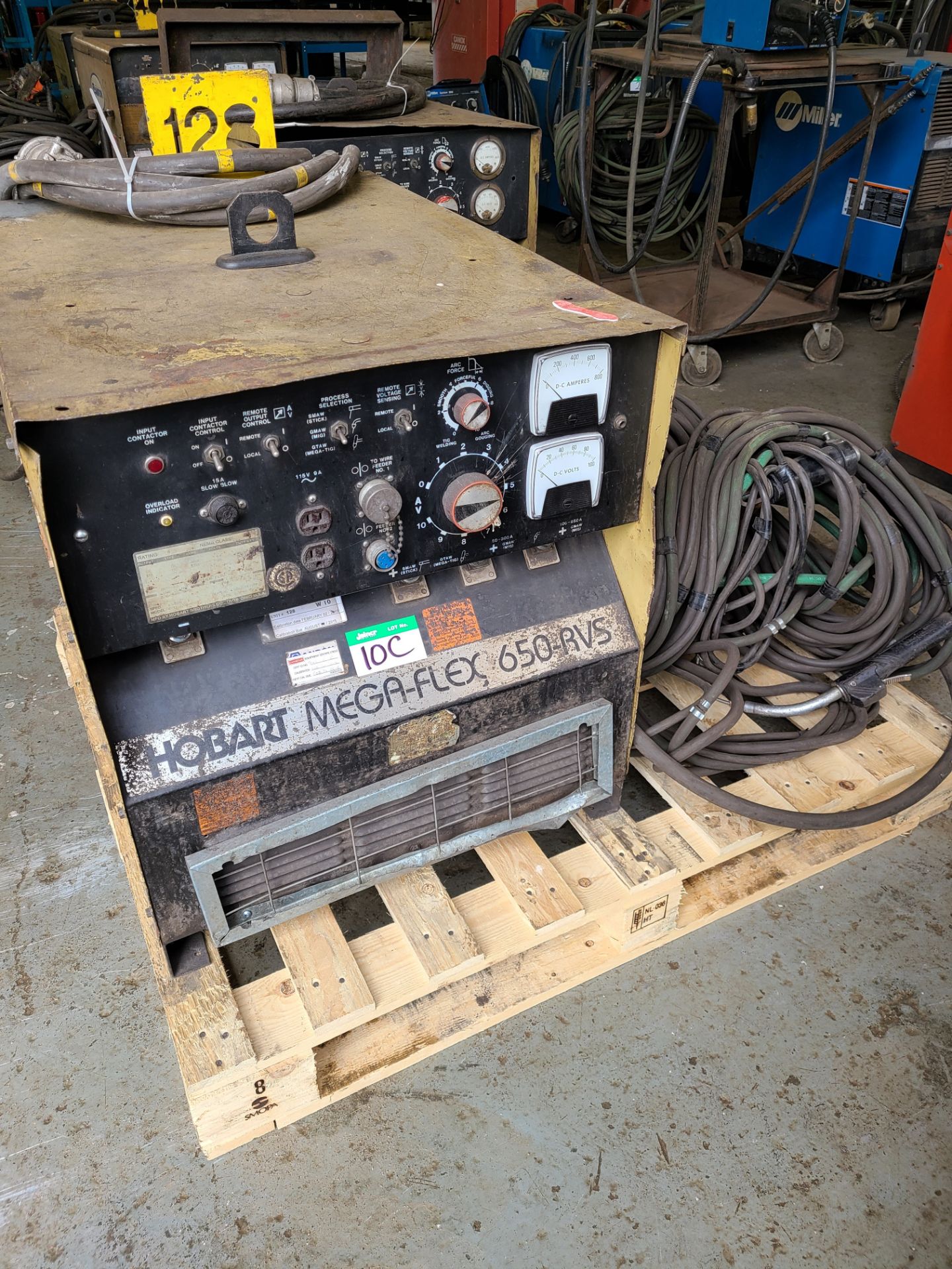 HOBART MEGA FLEX 650-RVS WELDER W/ HOBART 2410 FEEDER, 230/460/575