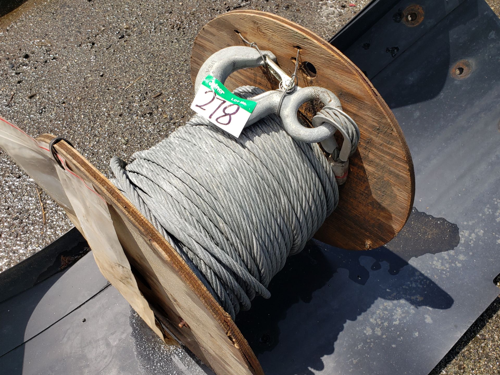 REEL OF WINCH CABLE
