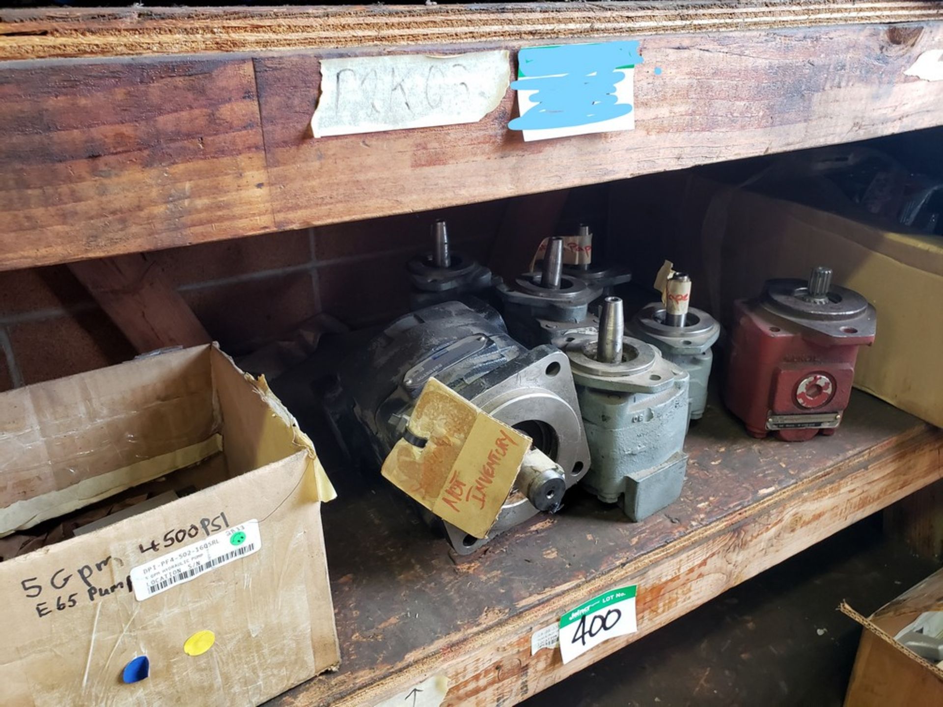 SHELF OF ASST'D HYD PUMPS