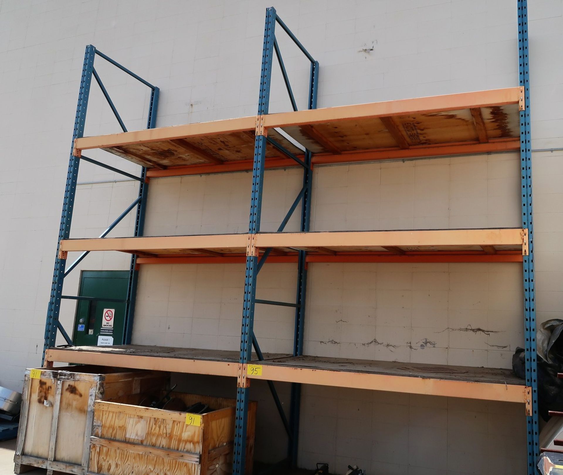 2 SECTIONS OF PALLET RACKING